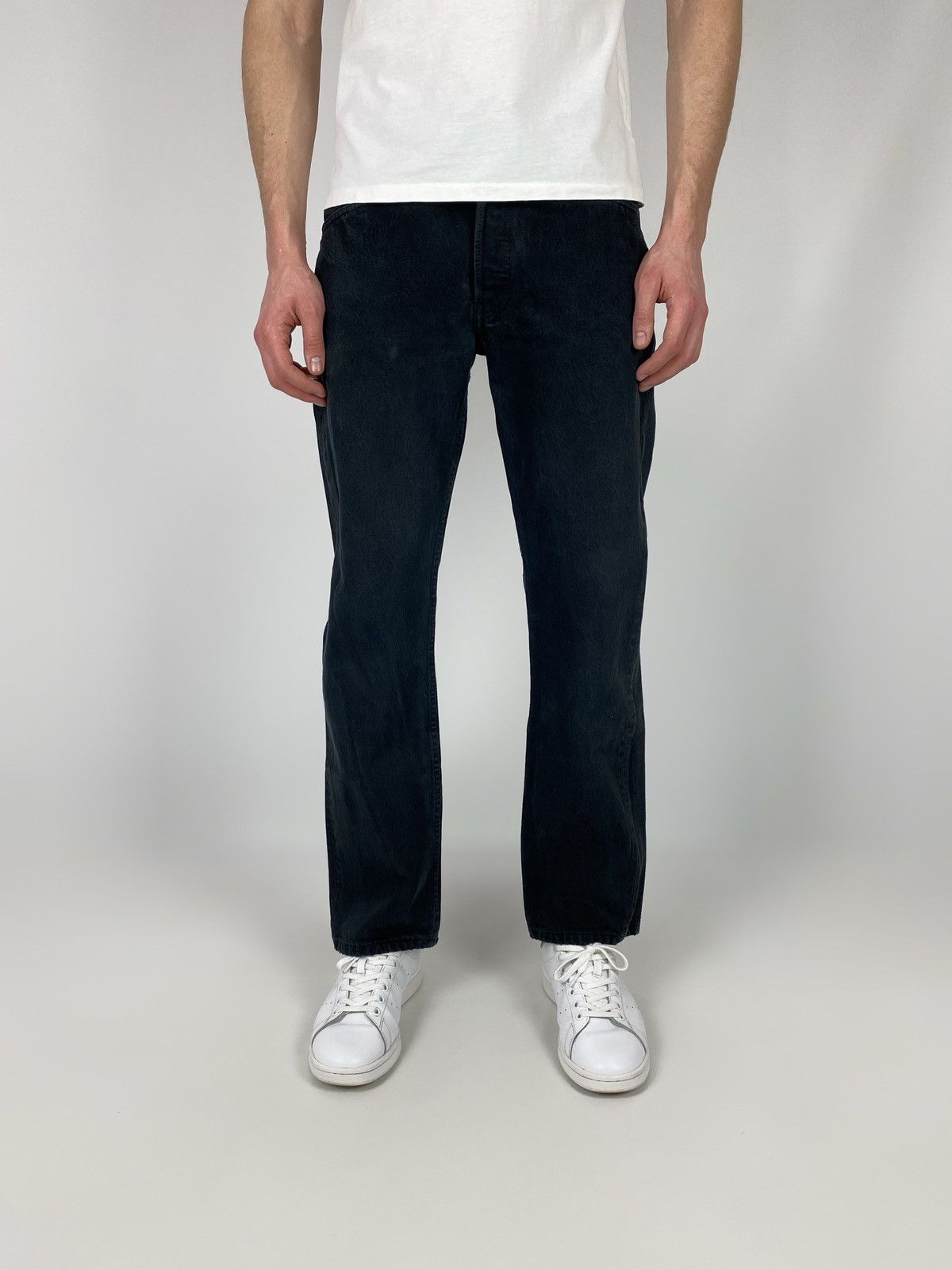 Levi's 2000’s Vintage Levi’s 501 Black Denim Jeans 32X30 Size US 32 / EU 48 - 2 Thumbnail
