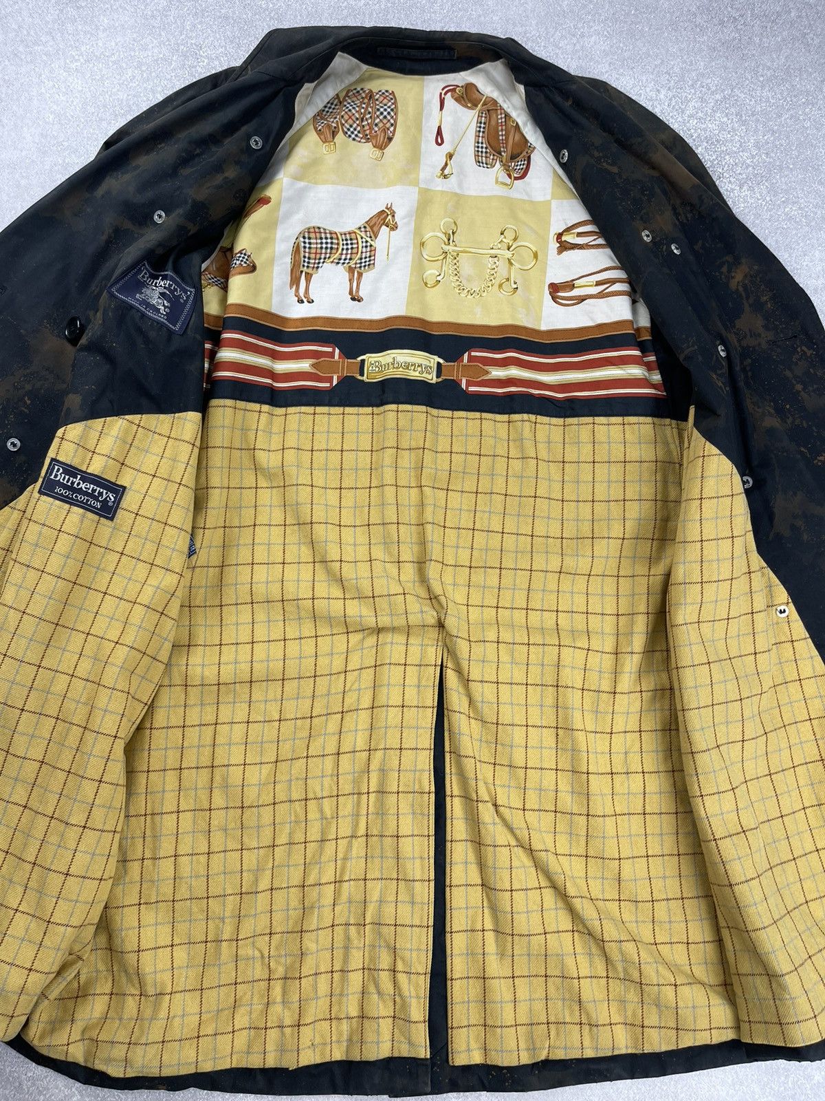 Burberry Vintage Burberry Tie-Dye Trench Coat Jacket Unisex Size US L / EU 52-54 / 3 - 10 Thumbnail