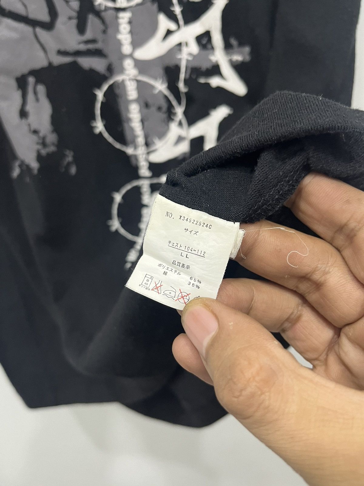 Japanese Brand Japanese Poem Seditionaries Gothic Punk Lgb Style Tee Size US XL / EU 56 / 4 - 4 Thumbnail