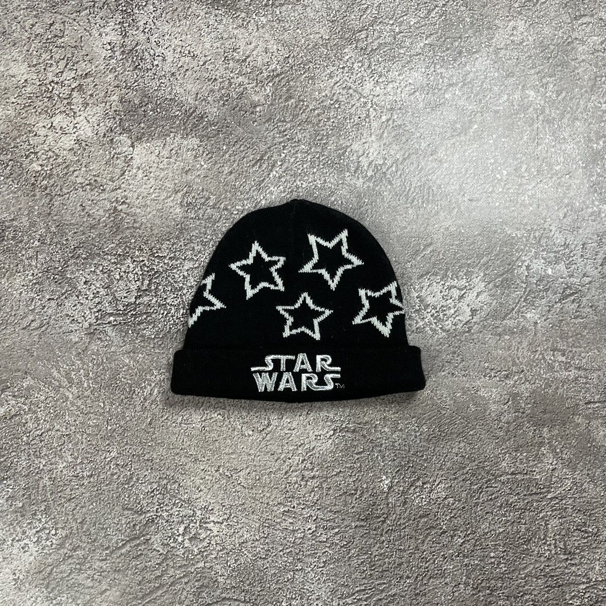Vintage Vintage 90s Star Wars Beanie Grunge Streetwear Black Slim OS Size ONE SIZE - 1 Thumbnail