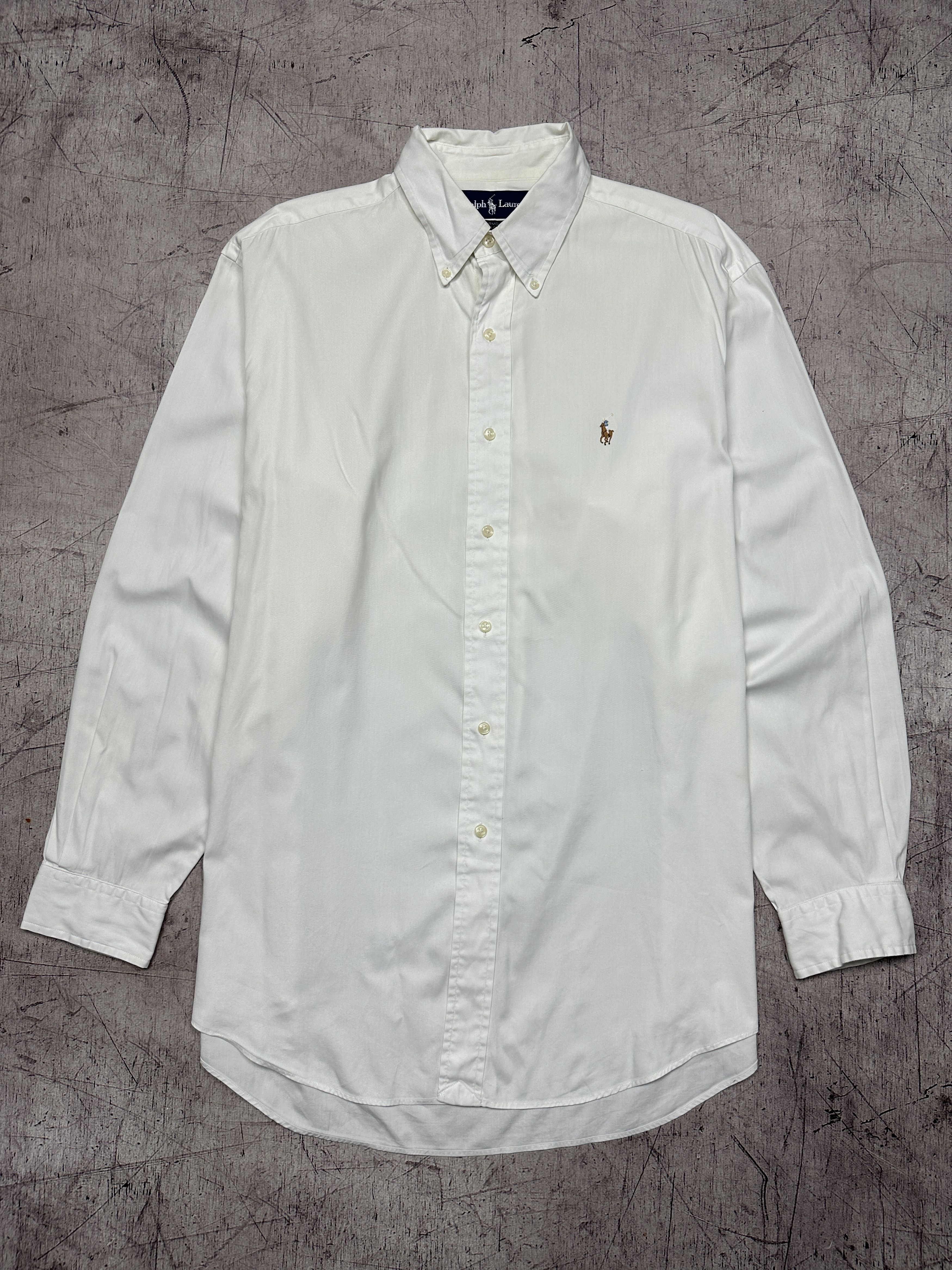 Polo Ralph Lauren Polo Ralph Lauren Vintage Mens White Shirt Size US XXL / EU 58 / 5 - 1 Thumbnail