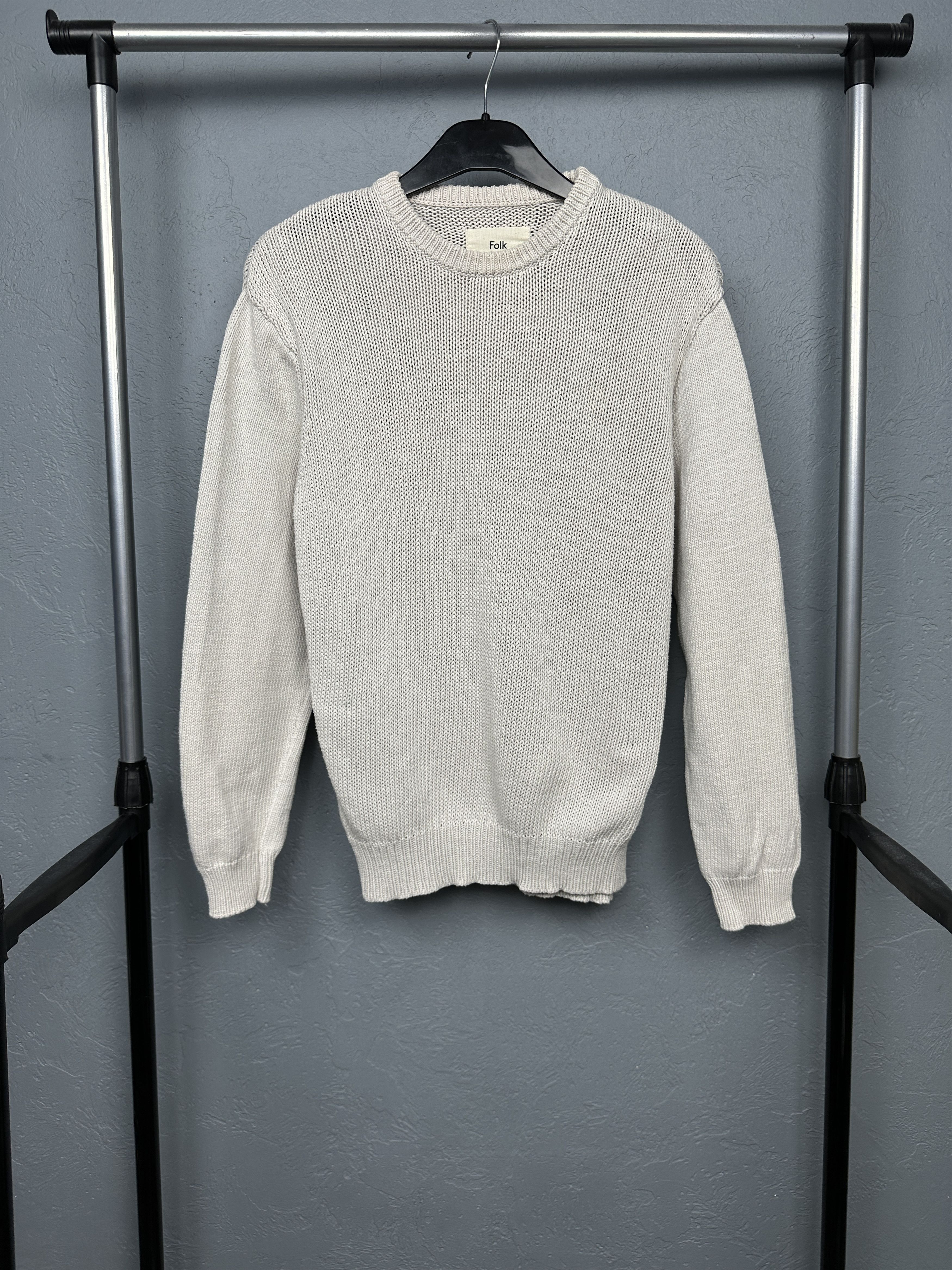 Folk Folk Mens Crew Neck Knit Sweater Size US M / EU 48-50 / 2 - 1 Thumbnail