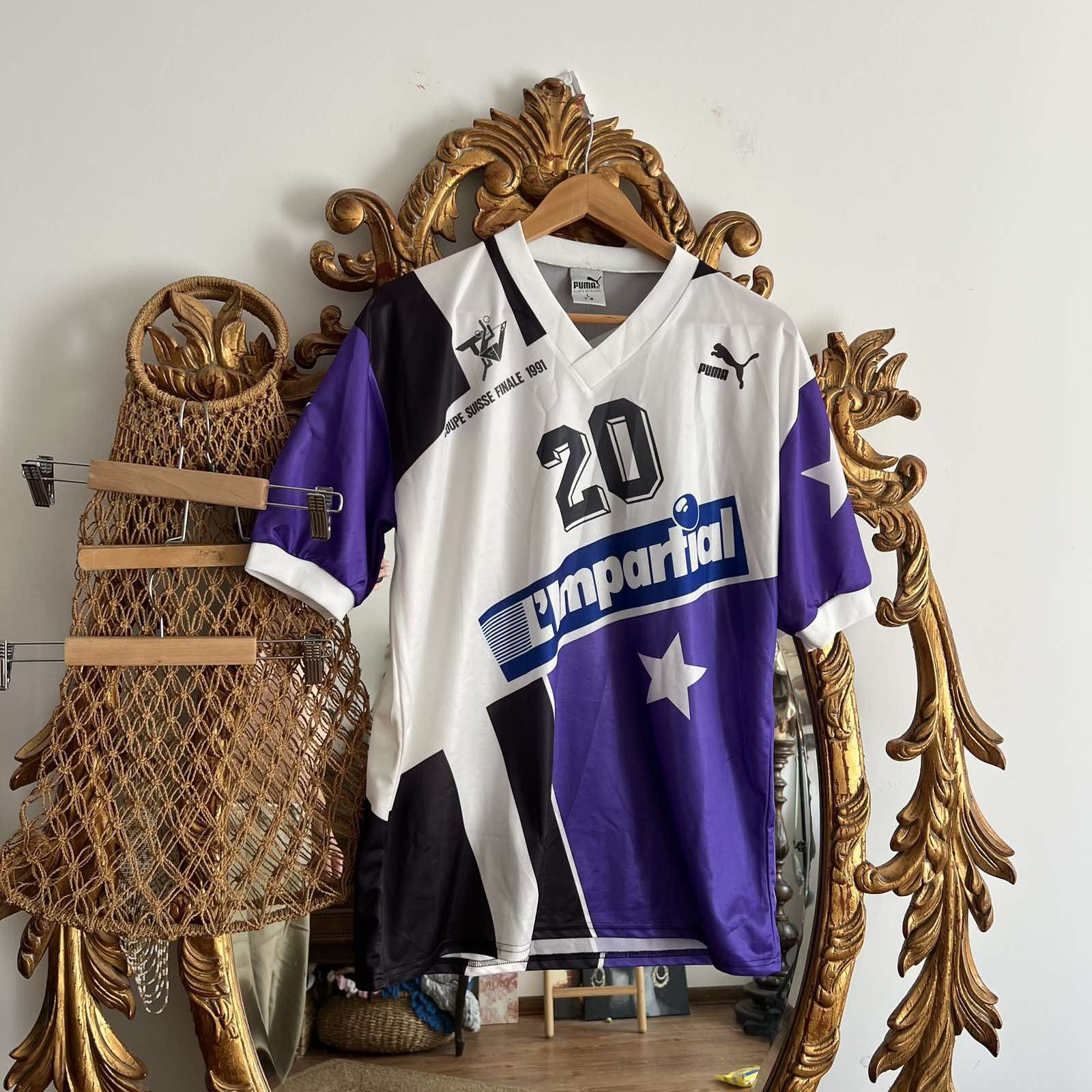 Puma × Vintage Vintage Puma suisse finale Made w.Germany jersey 90s Sz L Size US L / EU 52-54 / 3 - 1 Thumbnail