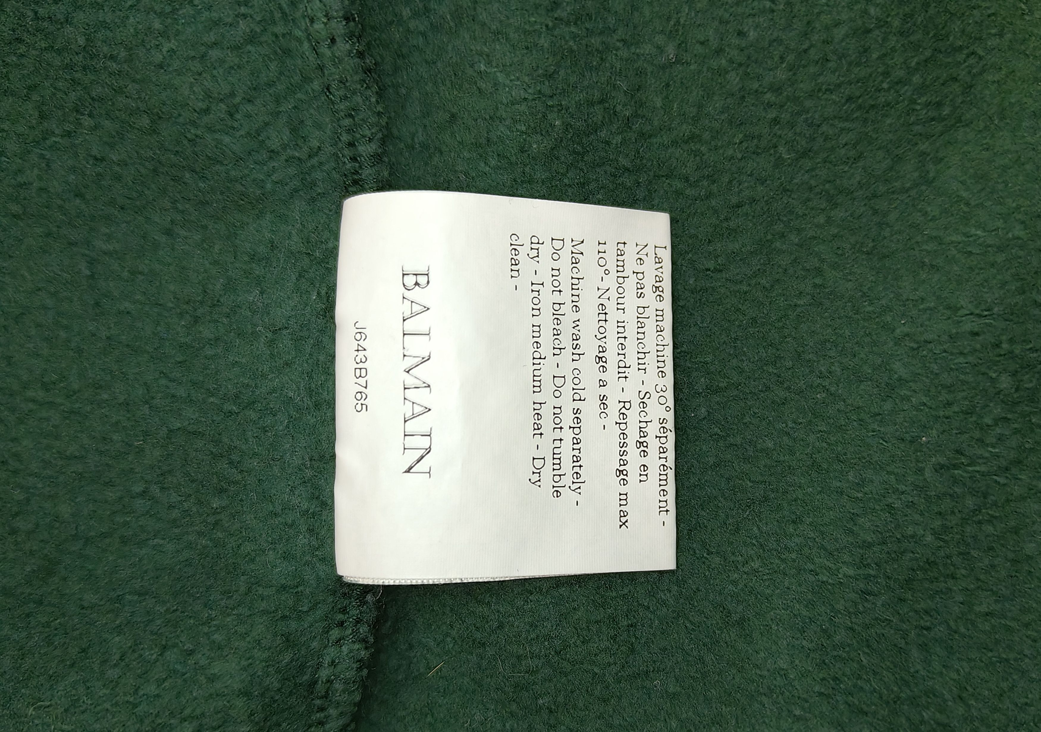 Balmain Balmain 2010 Christophe Decarnin Crest Zip Hoodie Size US L / EU 52-54 / 3 - 7 Thumbnail