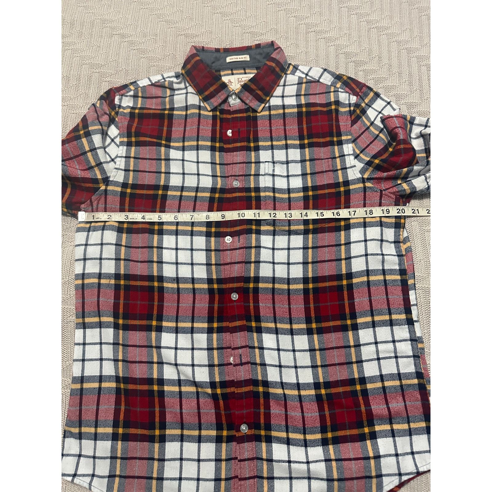 Original Penguin Original Penguin red plaid flannel button down size M Size US M / EU 48-50 / 2 - 6 Thumbnail