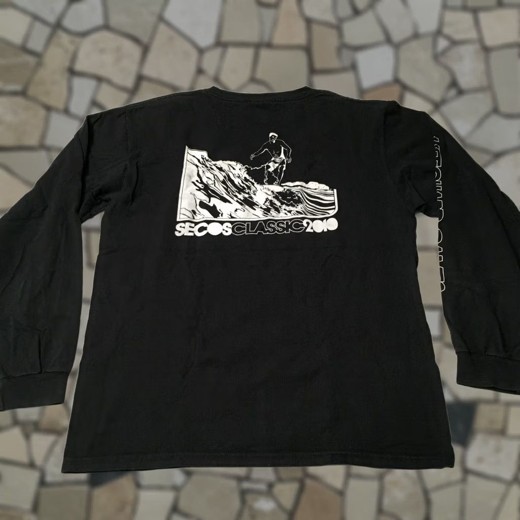 Doublet VTG Hawaiian Lifeguard T-Shirt Adult Large Coastal Classics Double-Sided Black Cotton Blend Knit Crew Neck Surf Theme Unisex Mens Womens Size US L / EU 52-54 / 3 - 1 Thumbnail