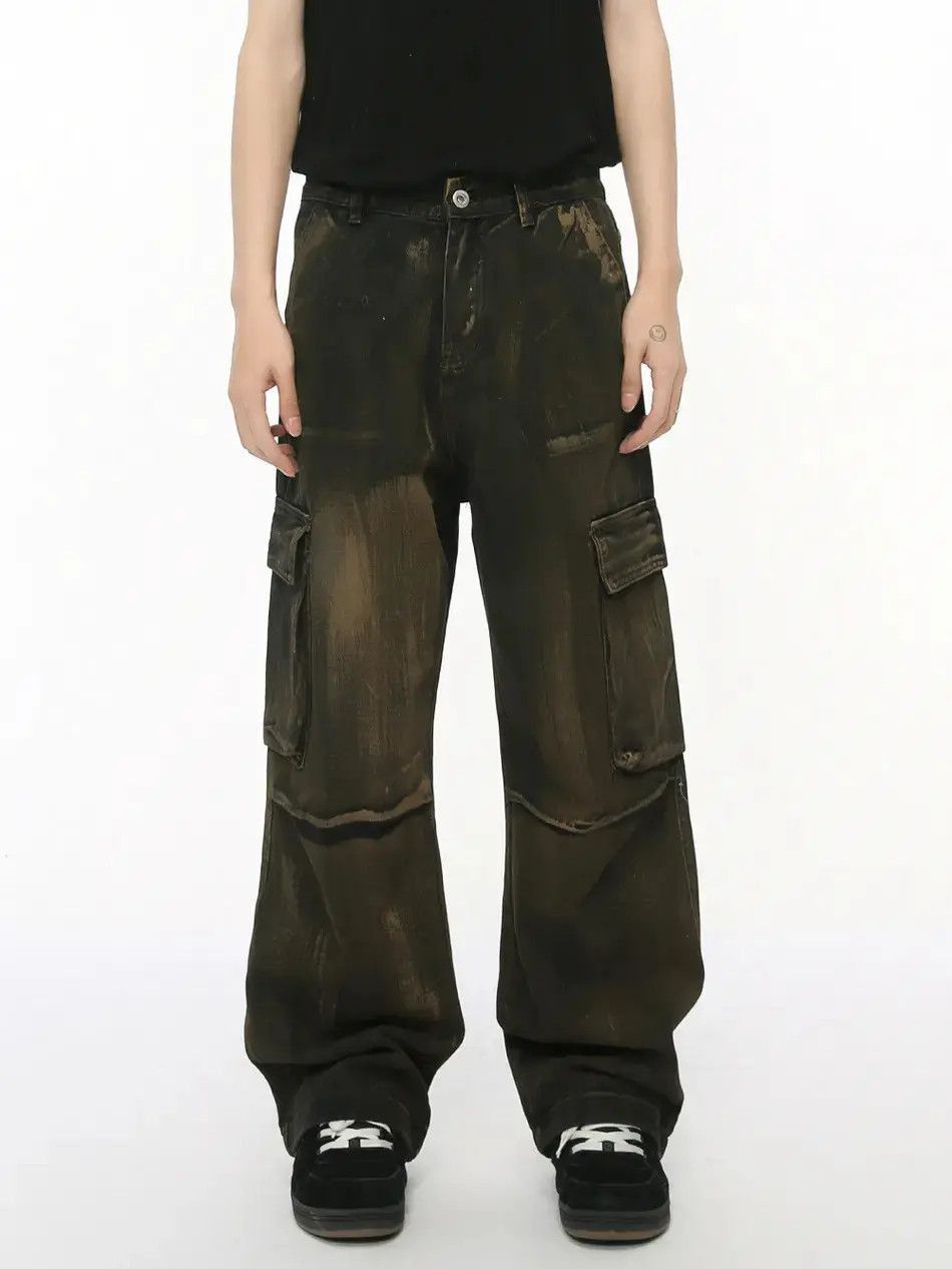 Japanese Brand Retro loose wide leg pocket jeans Size US 32 / EU 48 - 5 Thumbnail