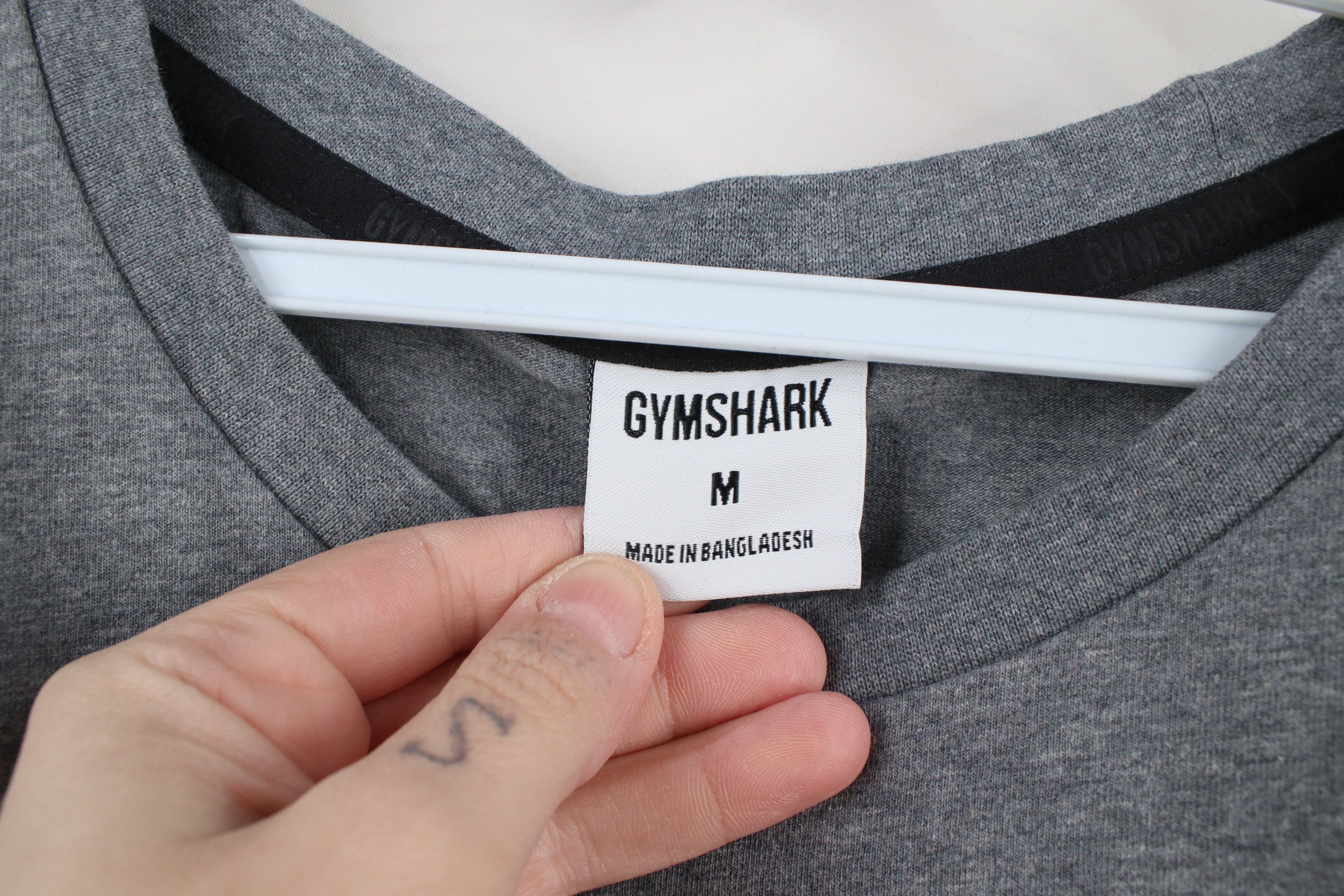 Gymshark × Vintage Gymshark Faded Essential Oversized Short Sleeve T-Shirt Gray Size US M / EU 48-50 / 2 - 7 Thumbnail