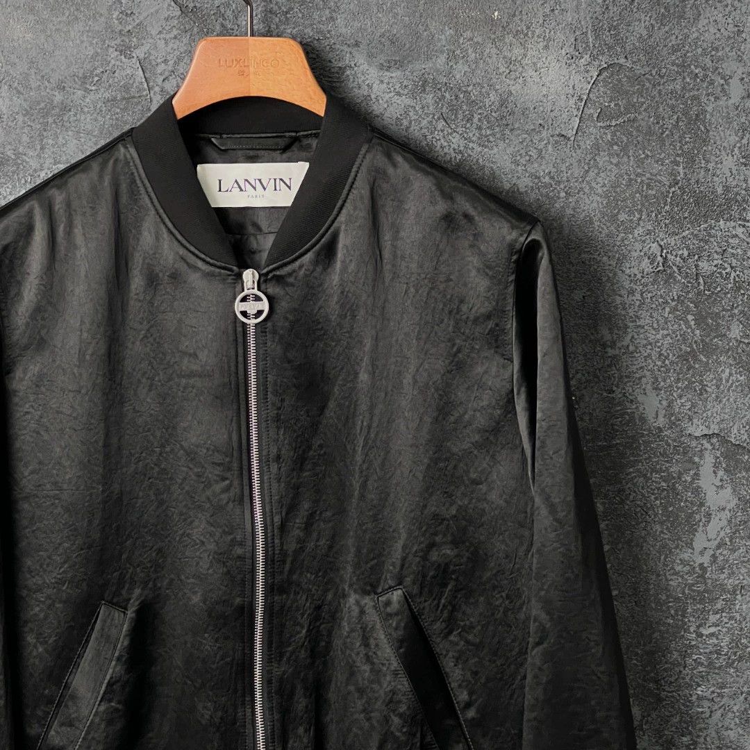 Lanvin Lanvin Black Embellished Logo Casual Jacket 46 Size US S / EU 44-46 / 1 - 3 Thumbnail