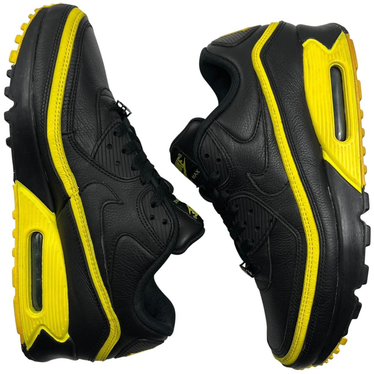 Nike × Undefeated Nike UNDFTD Air Max 90 Black Optic Yellow - US 9 / EU 42.5 Size US 9 / EU 42 - 4 Thumbnail