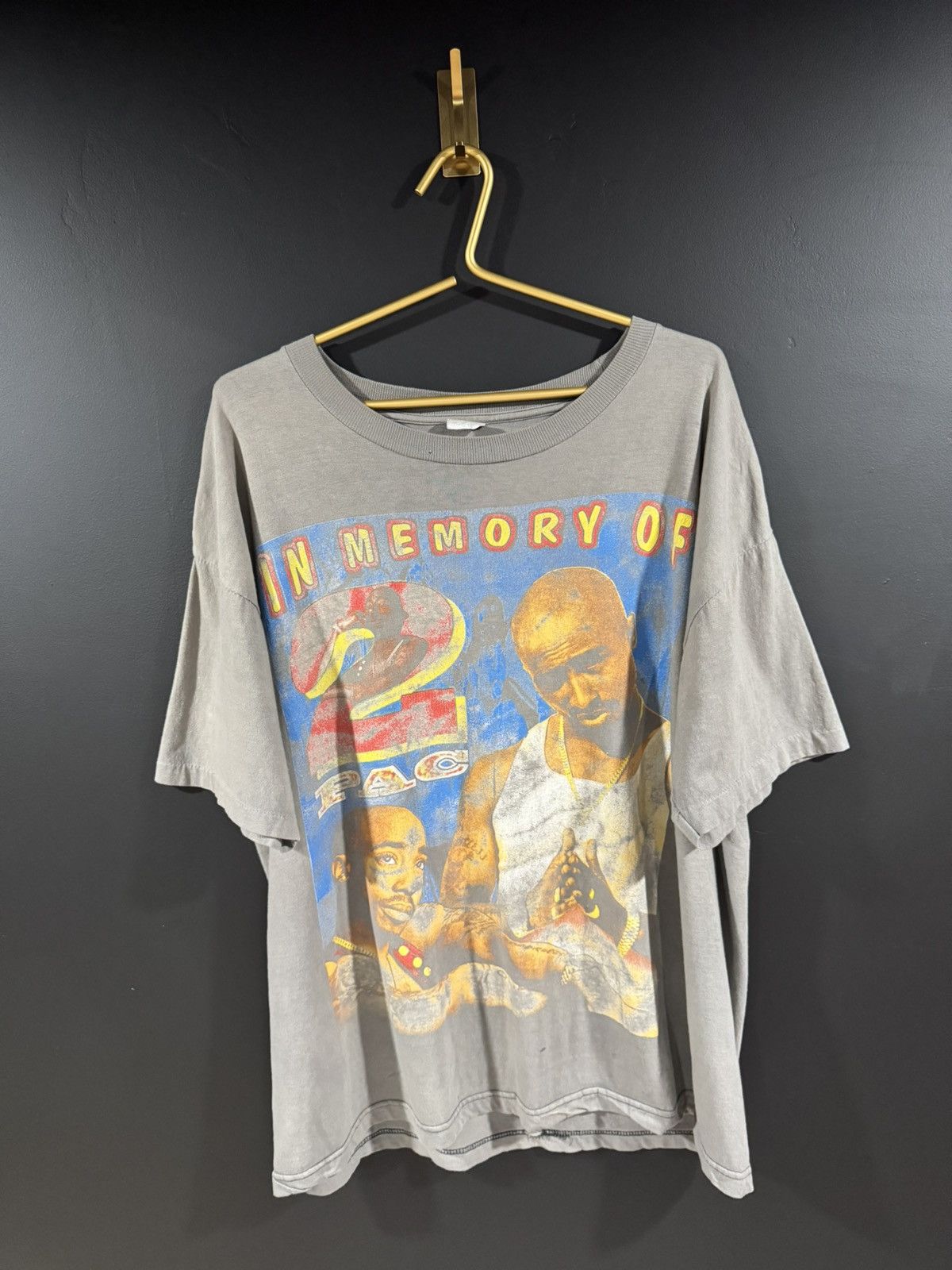 Rap Tees 1990s Vintage 2pac Tupac All Eyez On Me Faded Rap Tee XL Size US XL / EU 56 / 4 - 2 Thumbnail