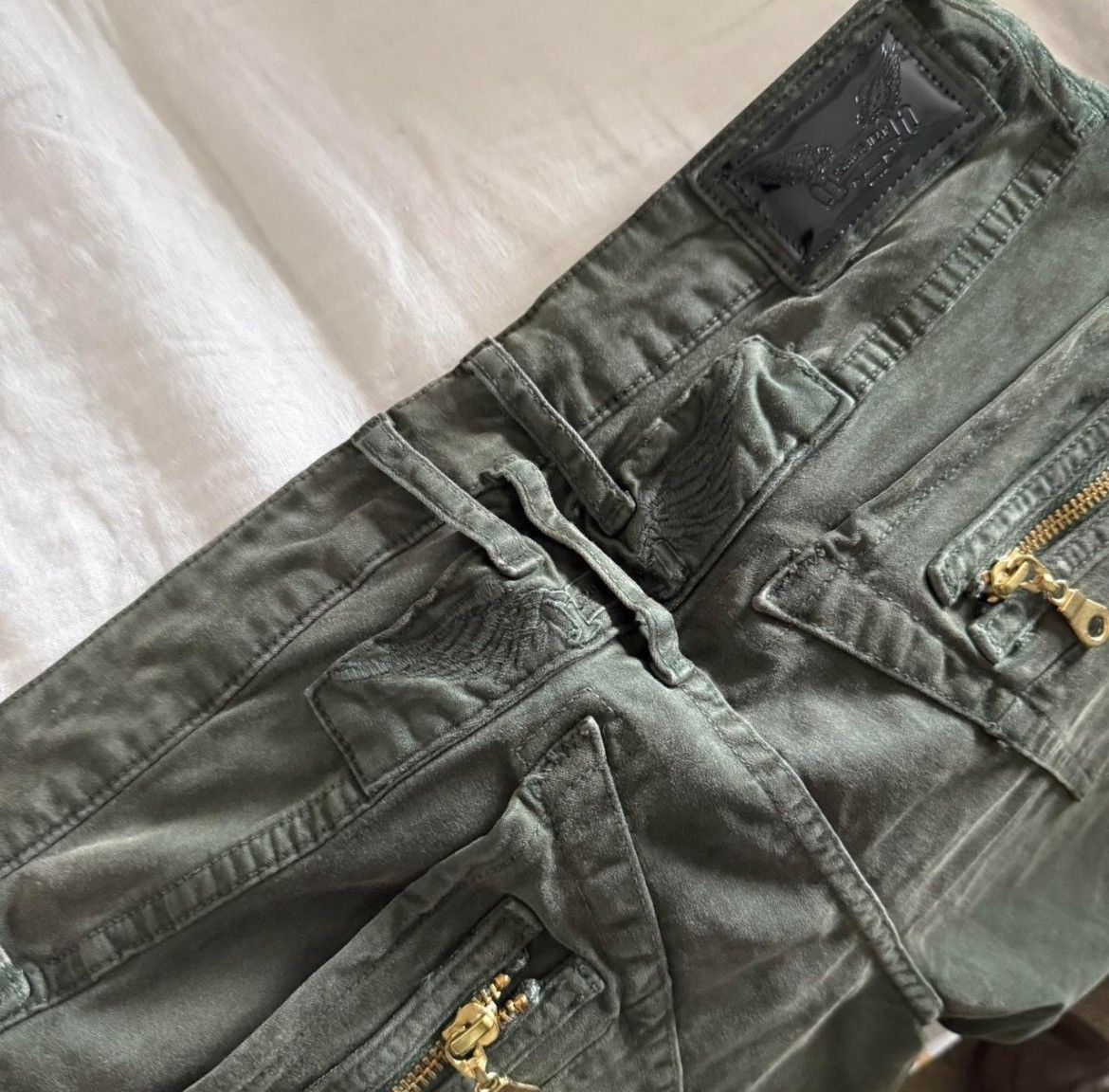 Robins Jeans Robins jeans military cargo skinny green and gold Size US 30 / EU 46 - 5 Thumbnail