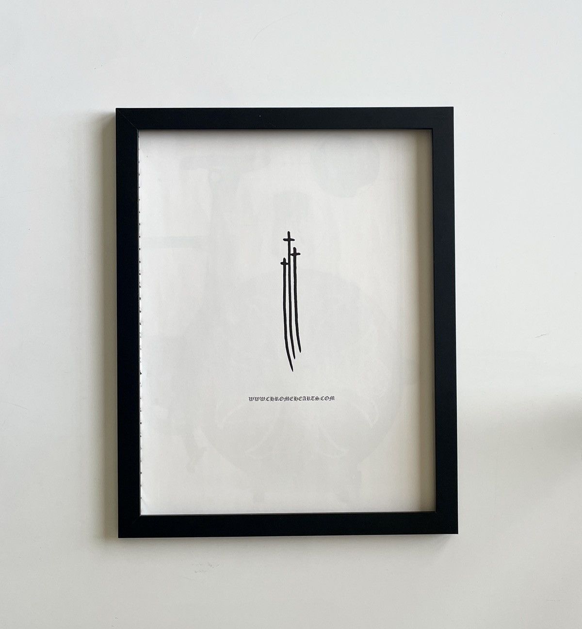 Chrome Hearts Chrome Hearts sword cross 9x11 Framed poster Size ONE SIZE - 1 Thumbnail