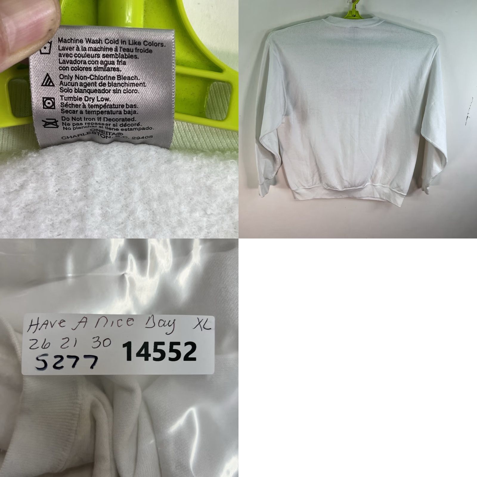 Vintage VINTAGE Have a Nice Millennium 2000 Sweatshirt Adult XL White Size US XL / EU 56 / 4 - 8 Thumbnail