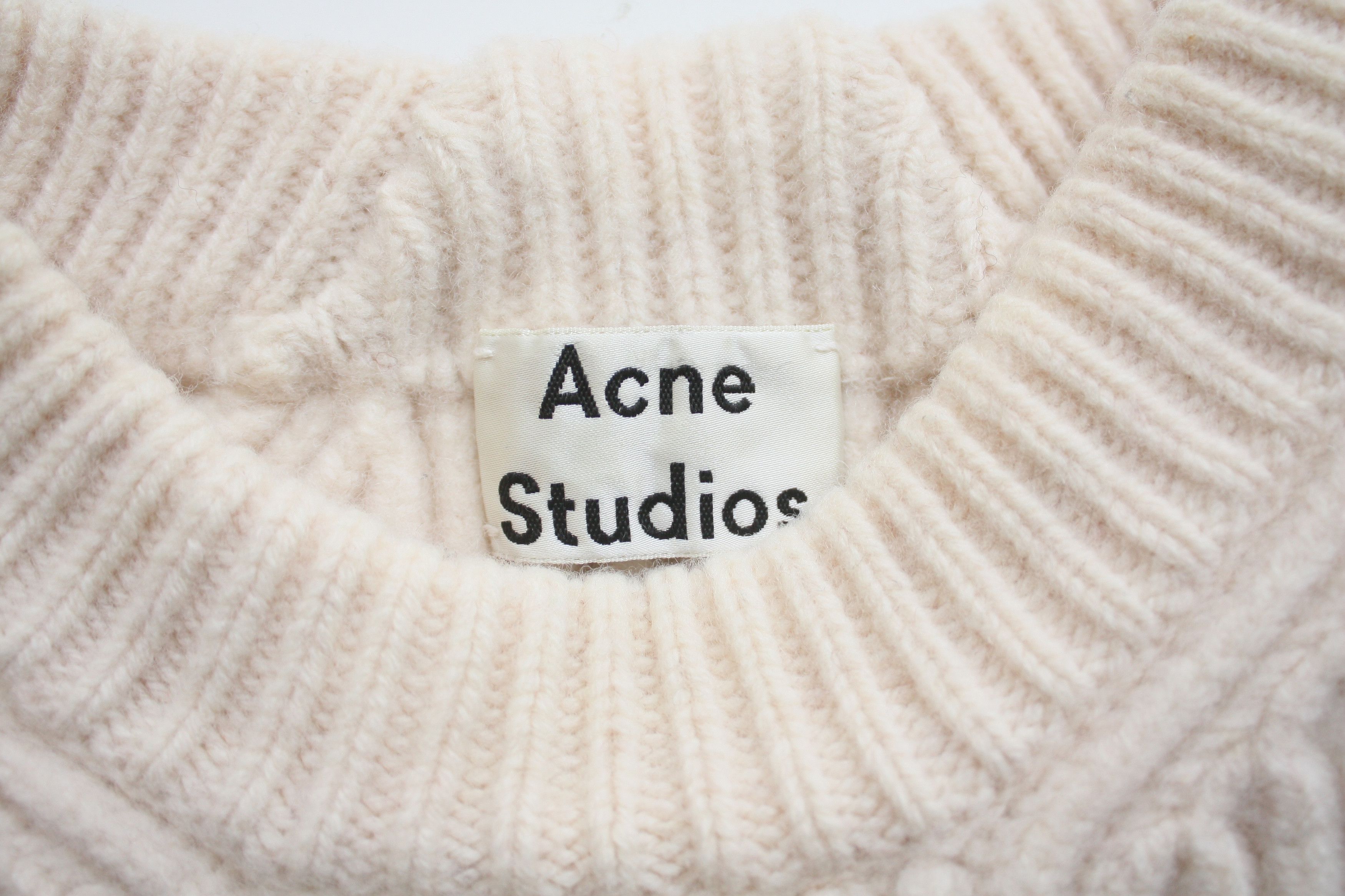 Acne Studios Acne Studios Cream Wool Knitted Sweater Women's XXS Size XXS / US 00 / IT 34 - 4 Thumbnail