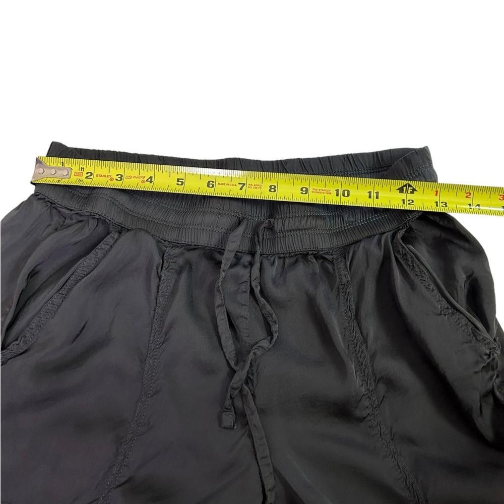 Designer aerie l Black Satin Cargo Joggers Small Size 28" / US 6 / IT 42 - 6 Thumbnail