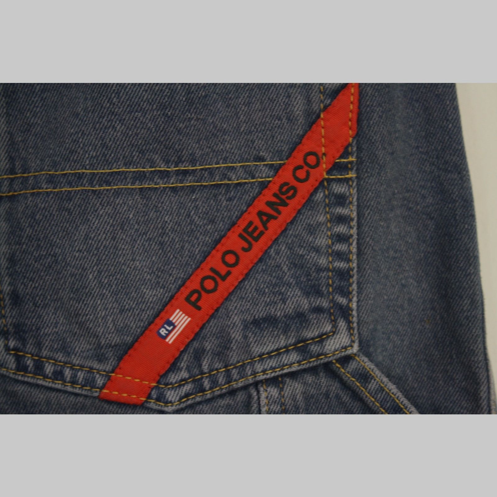 Polo Ralph Lauren × Vintage Vintage Polo Jeans Co Ralph Lauren Worker Jeans 34x30 Baggy Size US 34 / EU 50 - 4 Thumbnail