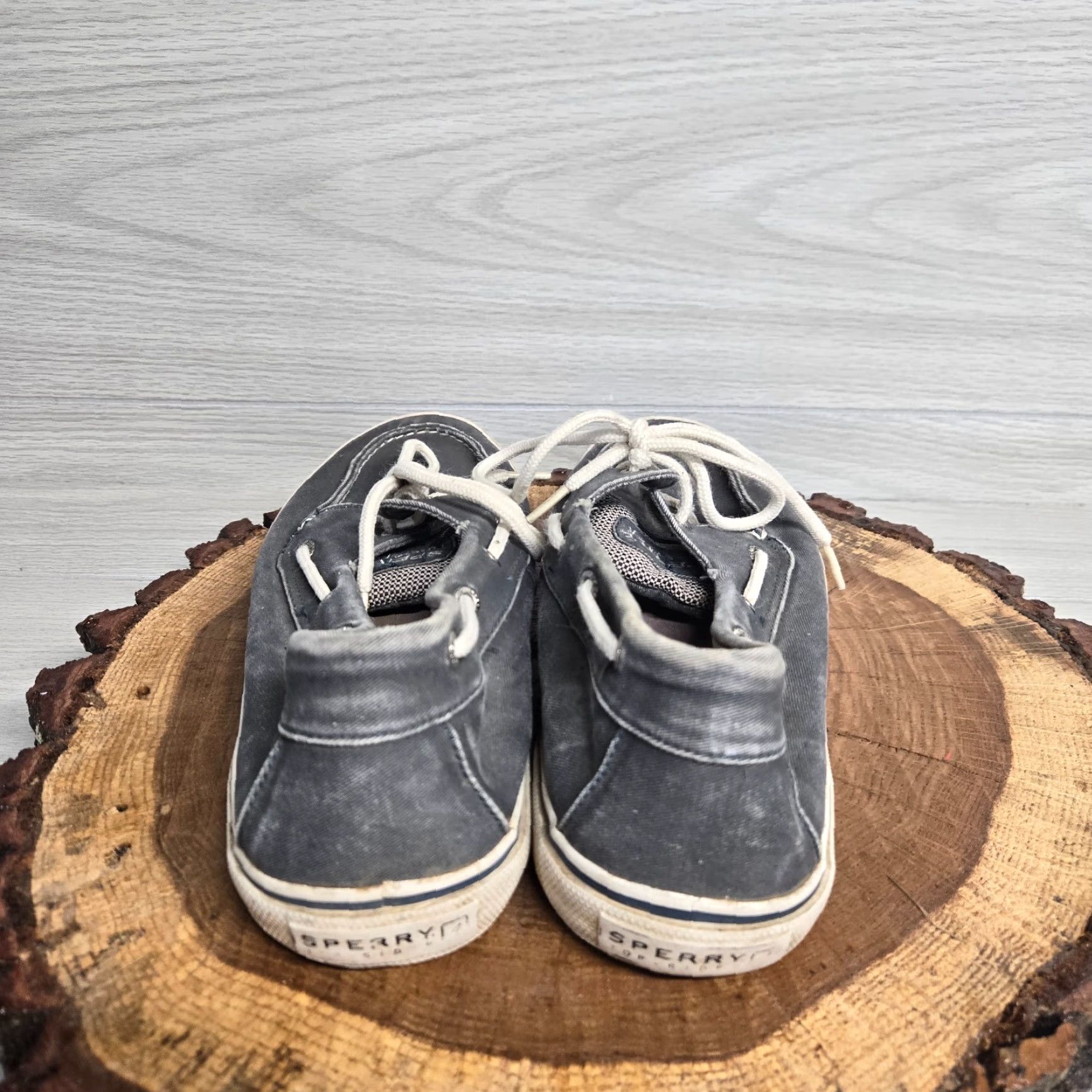 Sperry Sperry Top Sider Shoes Gray Canvas Adult Men 10.5 M Casual Sneakers Gray, White Logo Classic Modern Mens Size US L / EU 52-54 / 3 - 4 Thumbnail