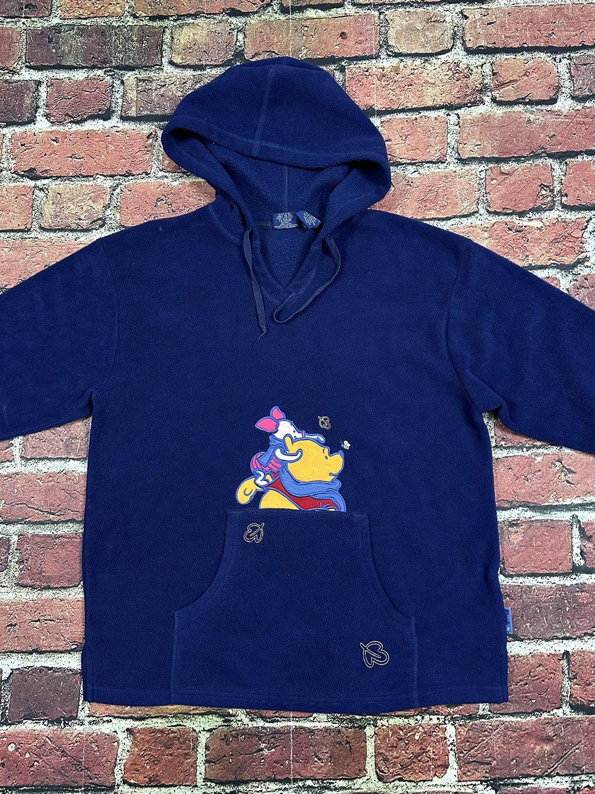 Disney Vintage Disney Fleece Hoodie Sweatshirt Winnie Pooh Piglet Size L / US 10 / IT 46 - 2 Thumbnail