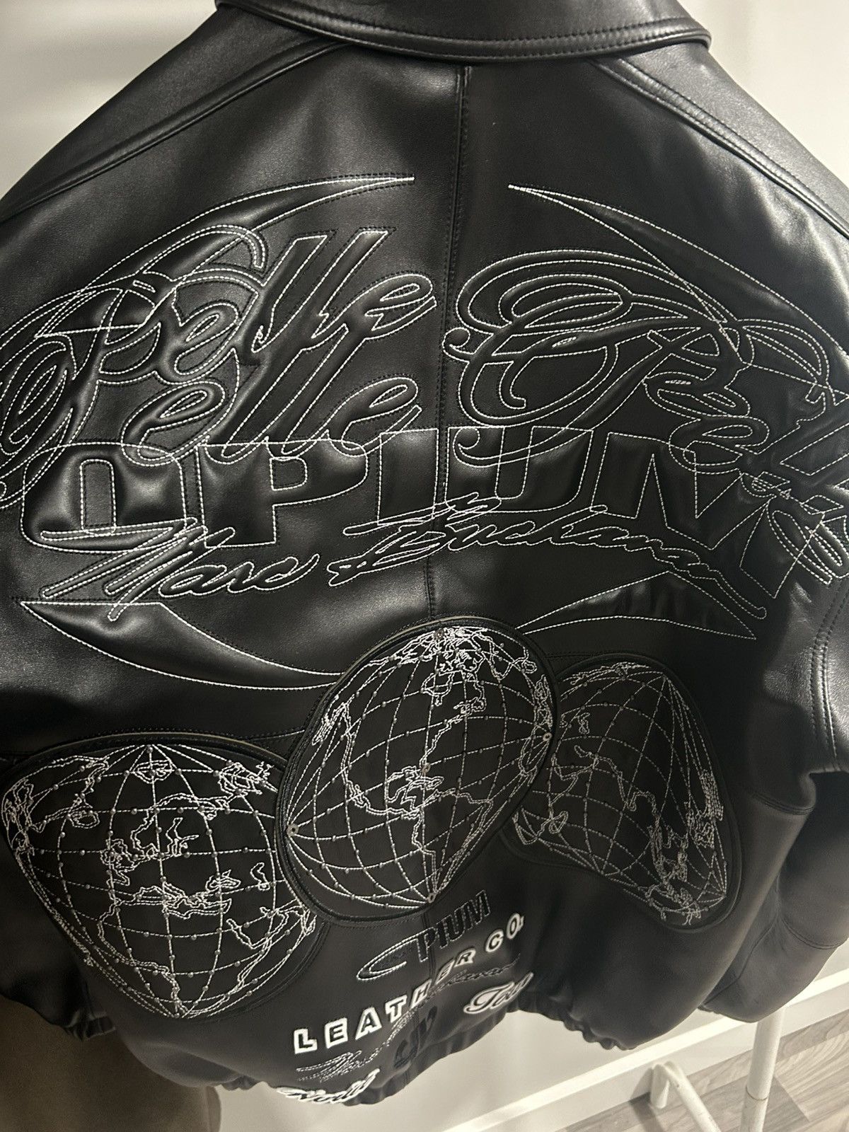 Pelle Pelle Playboy Carti x pelle pelle 3 globe leather jacket Size US XL / EU 56 / 4 - 10 Thumbnail