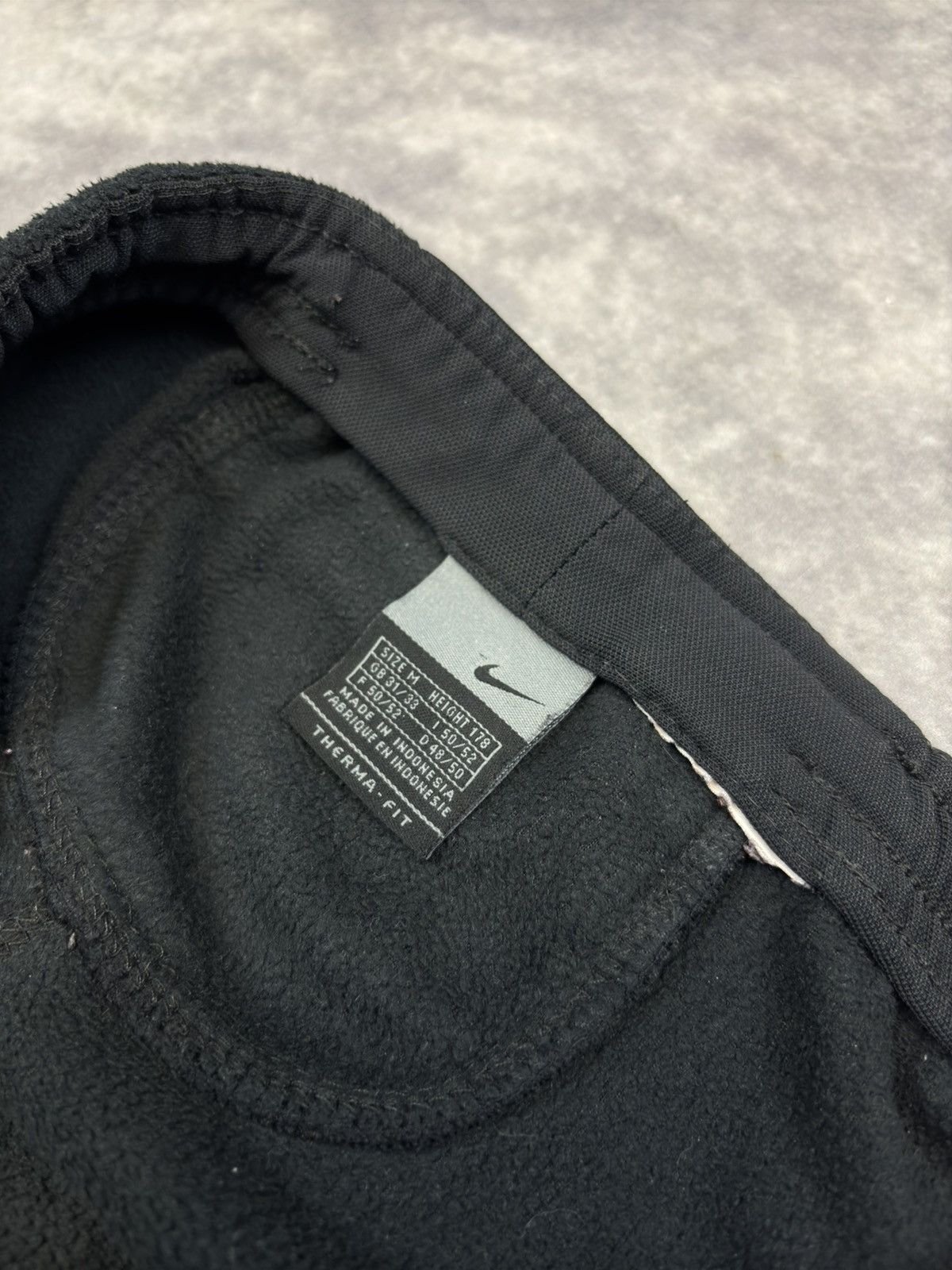 Nike Nike Vintage Drill Track Pants Black Fleece therma fit 90s Size US 32 / EU 48 - 4 Thumbnail