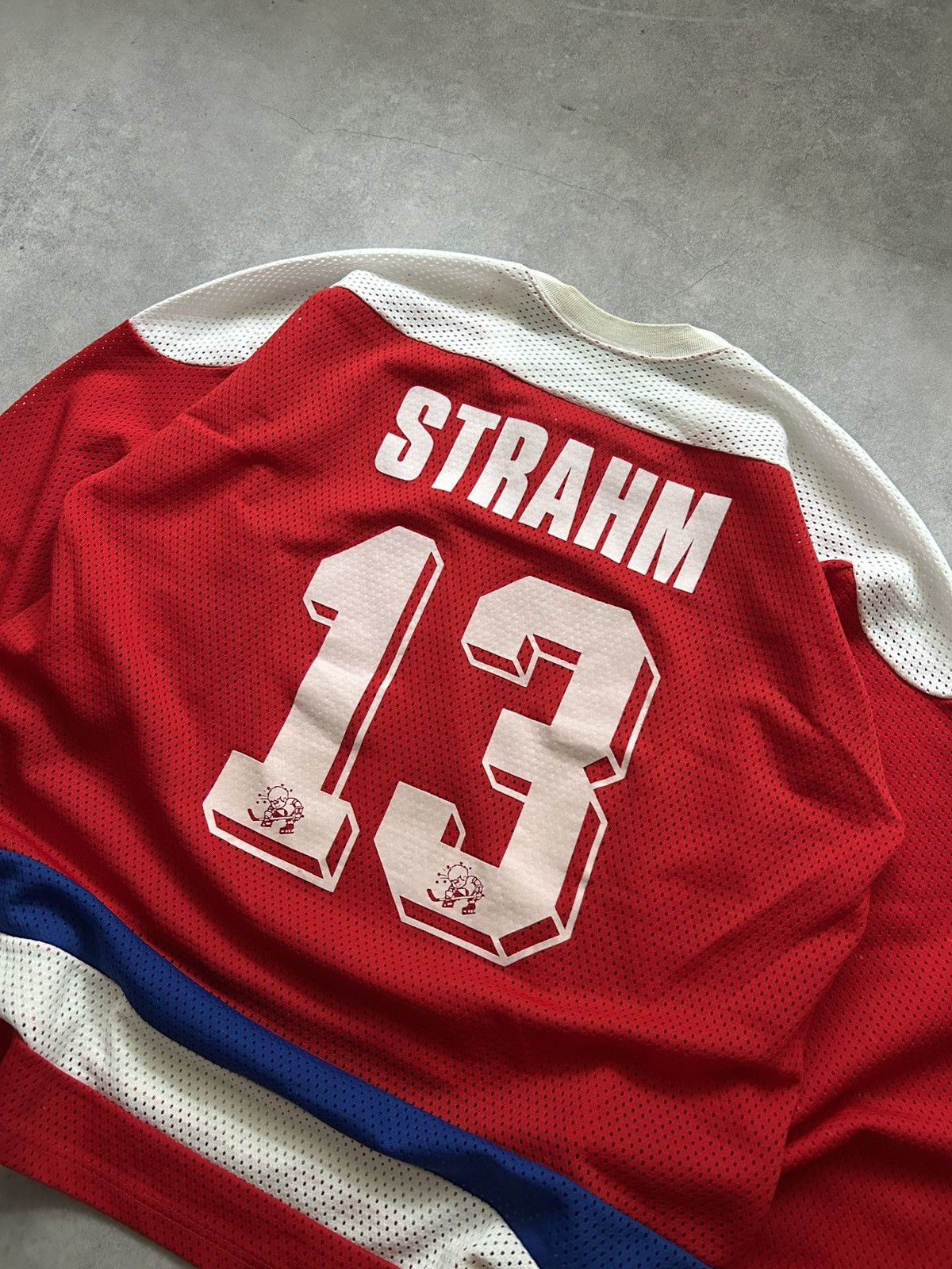 Other Vintage Ebt Ducks Hockey Jersey Strahm 13 team 90s Size US XL / EU 56 / 4 - 4 Thumbnail