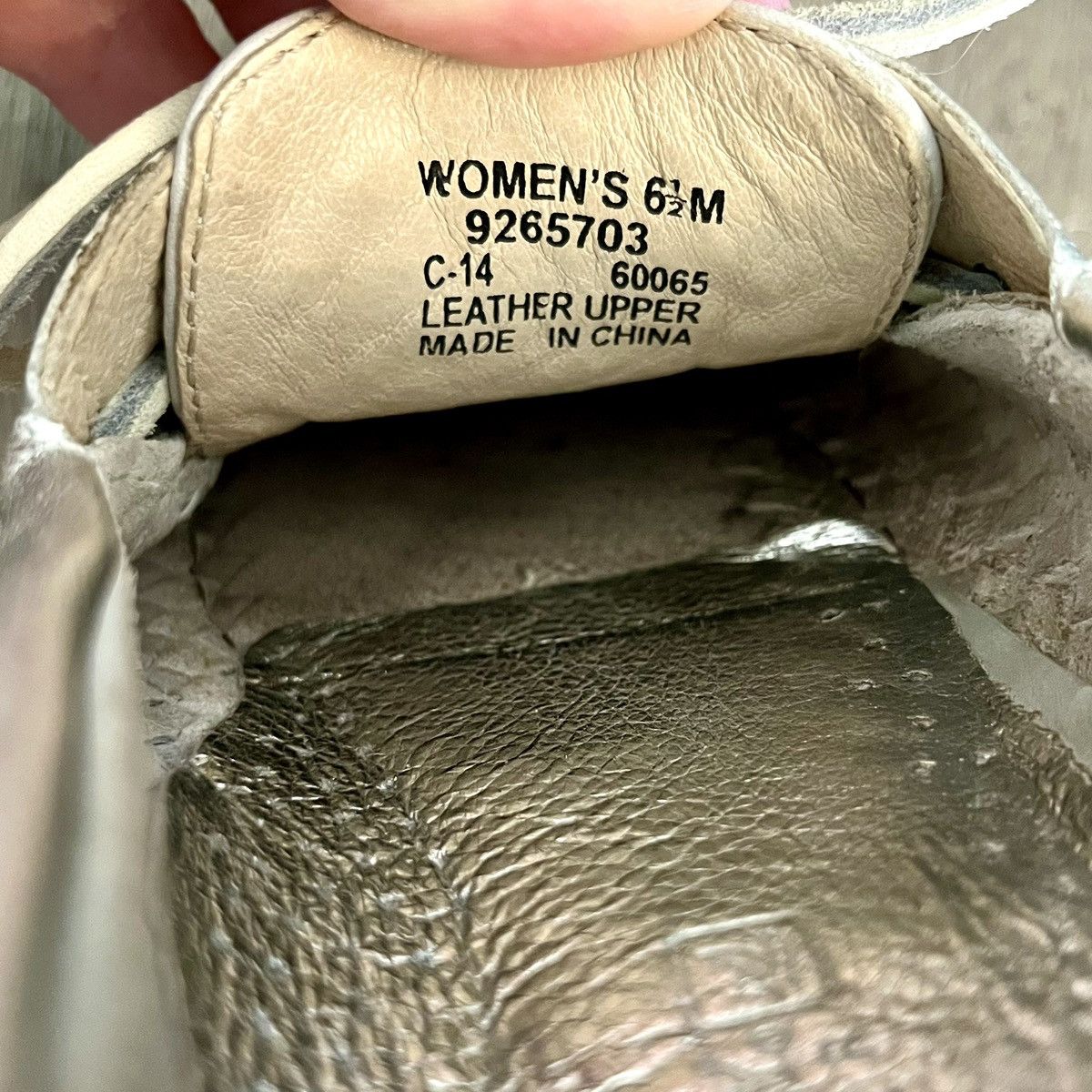 Sperry Sperry Top Slider Gray & Metallic Silver Woven Boat Shoes Size US 6.5 / IT 36.5 - 15 Thumbnail