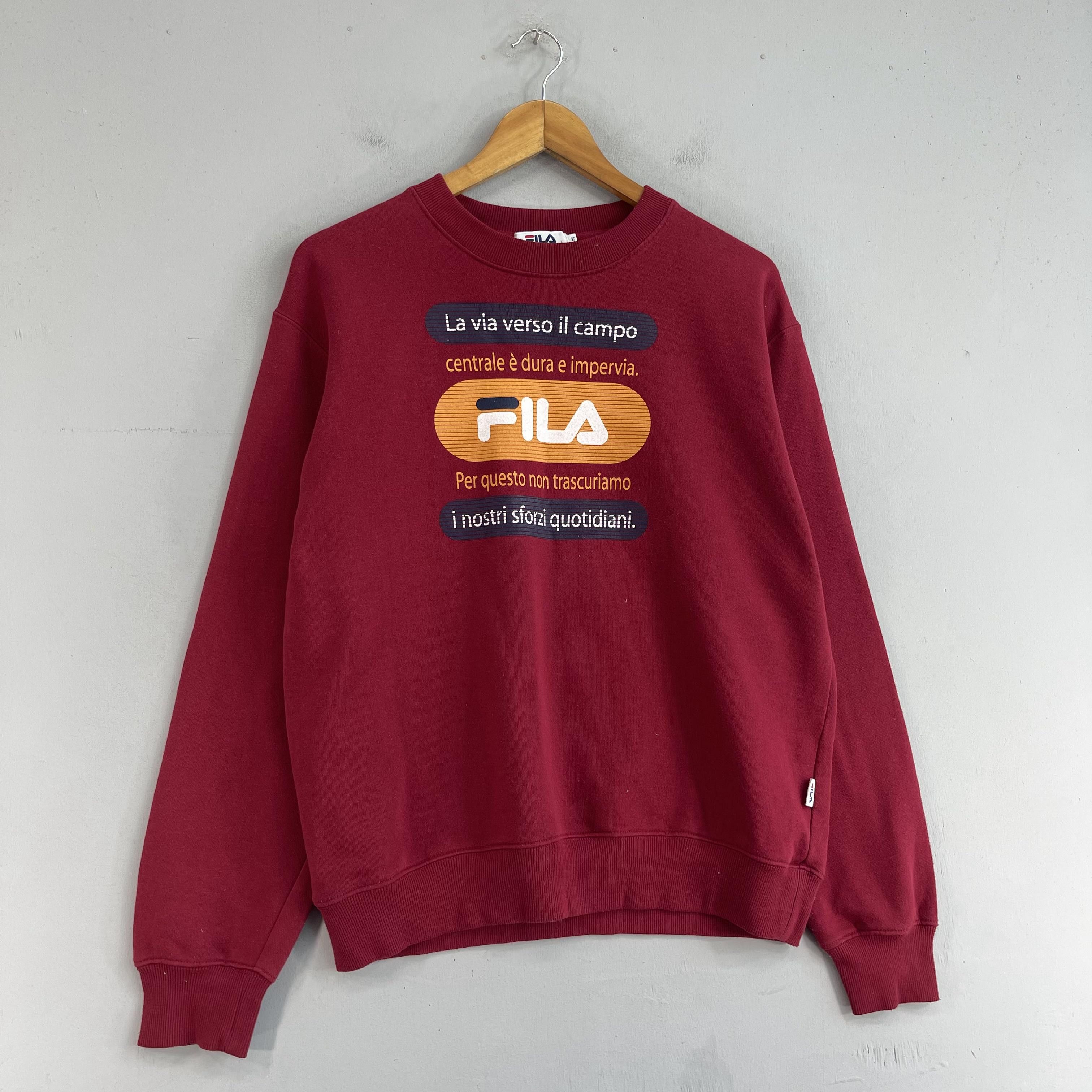 Fila × Vintage Vintage FILA Big Logo Spellout Crewneck Sweatshirt Size US M / EU 48-50 / 2 - 3 Thumbnail