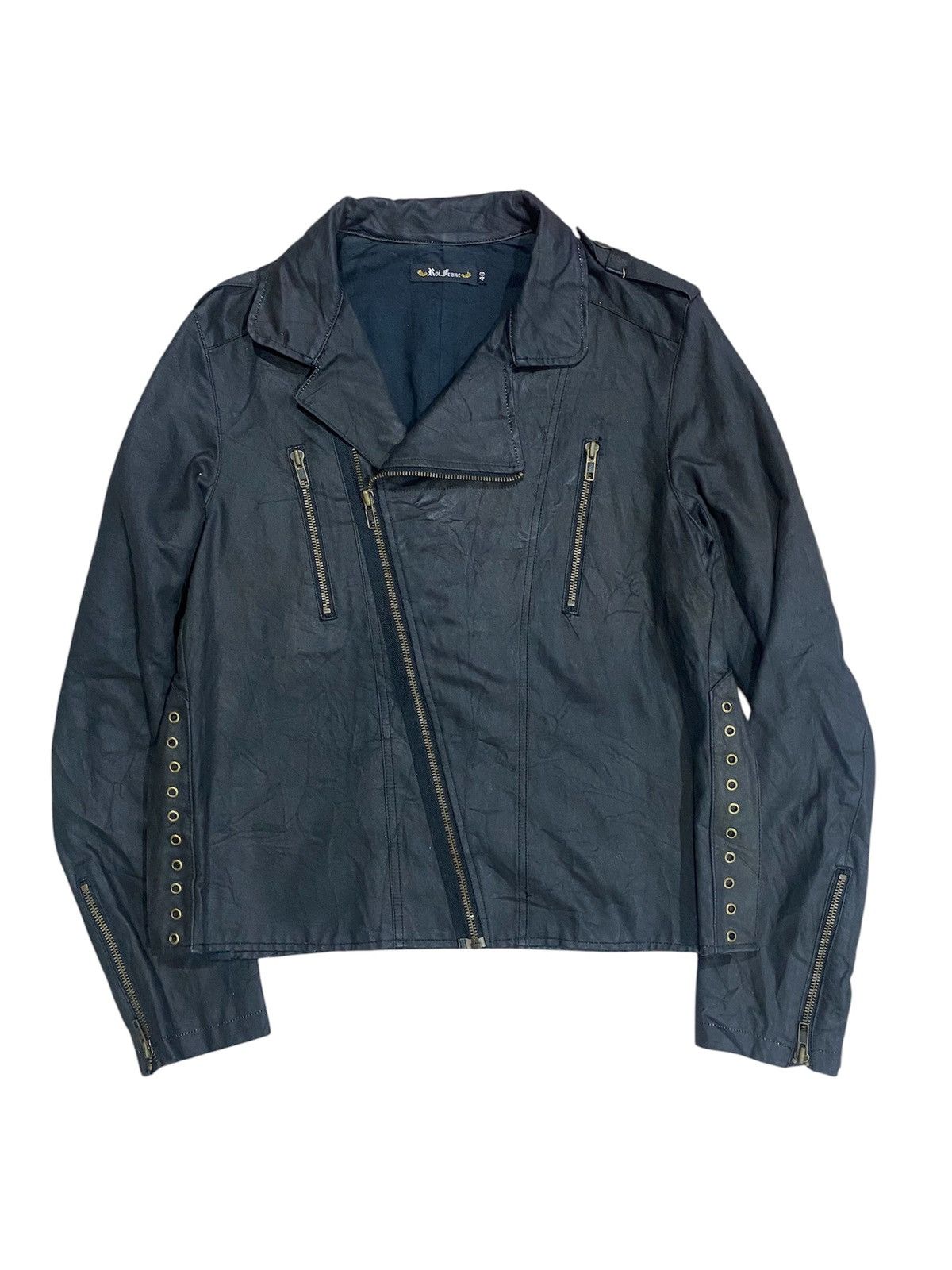 If Six Was Nine Roi Franc Double Collar Leather Jacket Size US S / EU 44-46 / 1 - 1 Thumbnail
