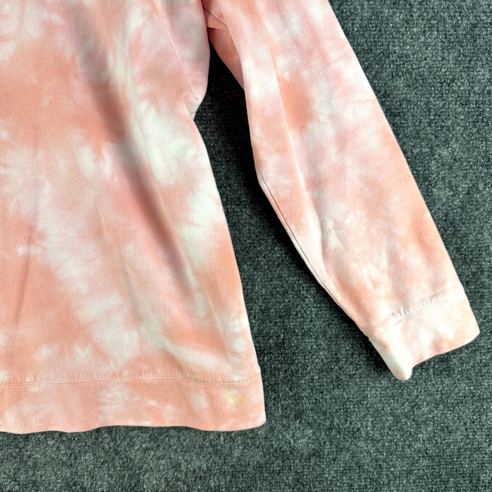 Denim & Co. Denim & Co. Sweatshirt Womens Small Pink Tie Dye Pullover Rib Cuffs Ribbed Hem Size S / US 4 / IT 40 - 2 Thumbnail