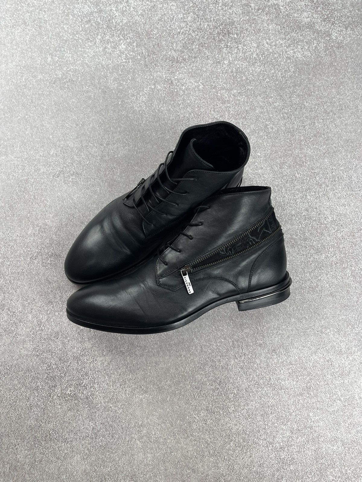 John Richmond John Richmond Black Leather Boots Size 41 Size US 8 / EU 41 - 2 Thumbnail