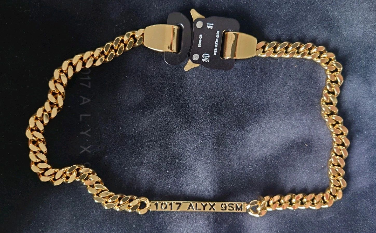 1017 ALYX 9SM 1017 Alyx 9SM Buckle Necklace - S22 - GLD00 Gold Shiny - NIB Size ONE SIZE - 2 Thumbnail