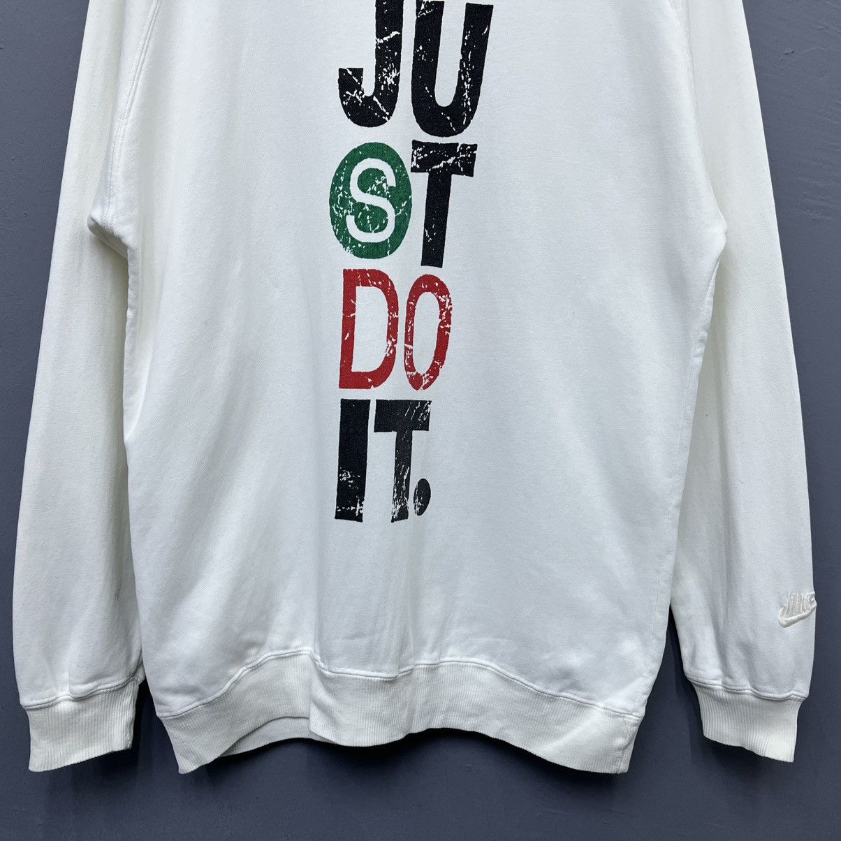 Nike Vintage 90s Nike Just Do It Crewneck Sweatshirt Size US L / EU 52-54 / 3 - 4 Thumbnail