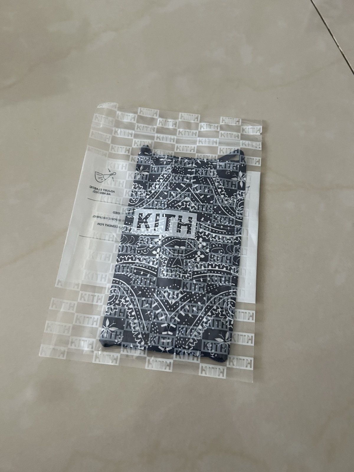 Kith Kith Navy Paisley Face Mask Size ONE SIZE - 1 Preview