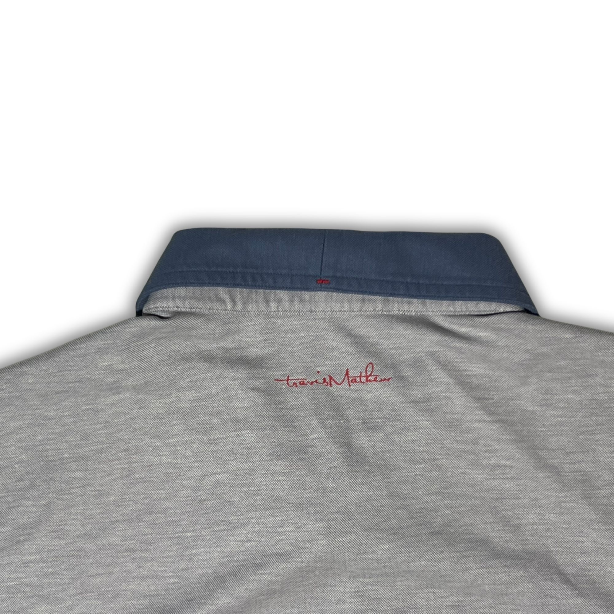 TravisMathew Travis Mathew Mens Polo Shirt Gray/Blue Size M Stylish & Com Size US M / EU 48-50 / 2 - 4 Thumbnail