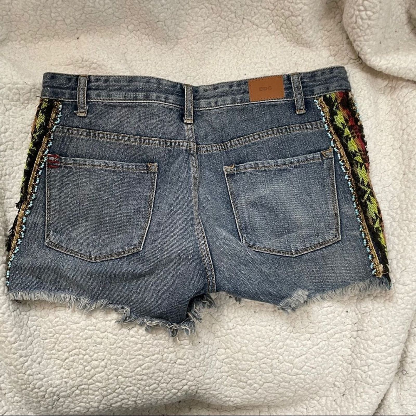 Bdg BDG Mid-Rise Embellished Denim Shorts | Sz 29 Size 29" - 5 Thumbnail