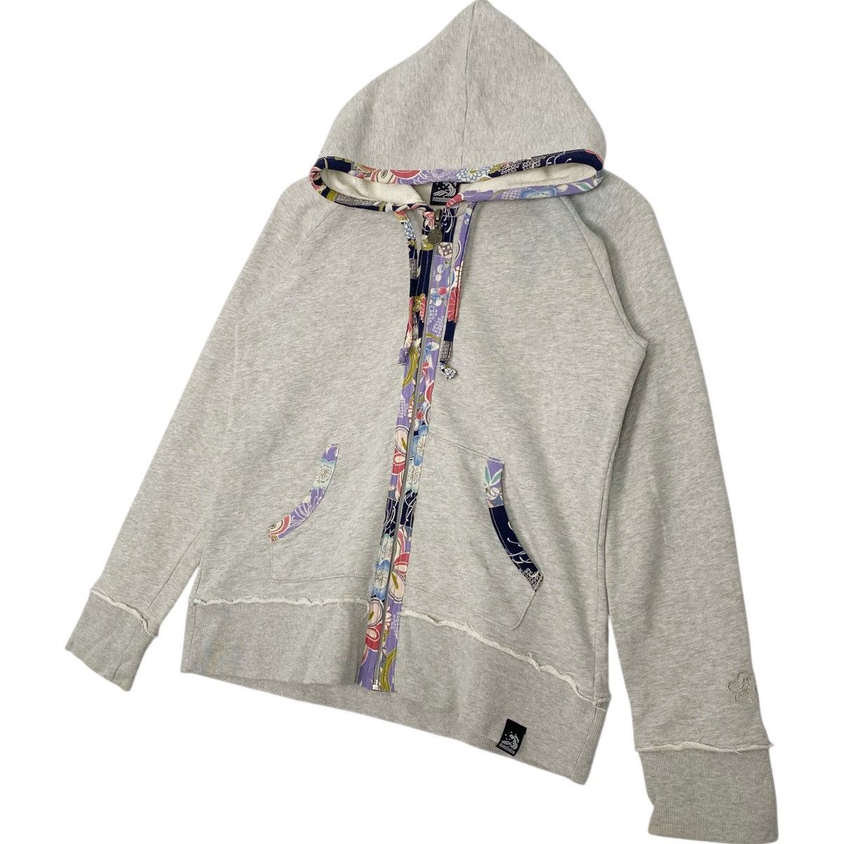 Vintage Vintage Namitatsu Printed Hoodie Sweater Gray Pullove Size M Size US M / EU 48-50 / 2 - 2 Thumbnail