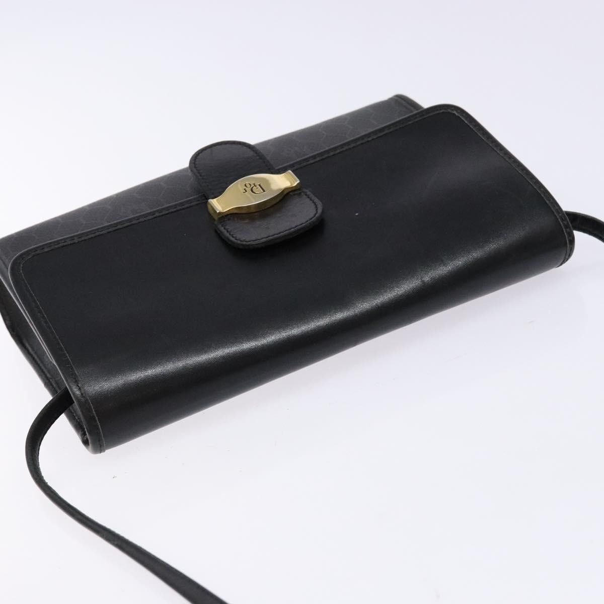 Dior DIOR Honeycomb Canvas Shoulder Bag Pvc Black Gold Size ONE SIZE - 6 Thumbnail