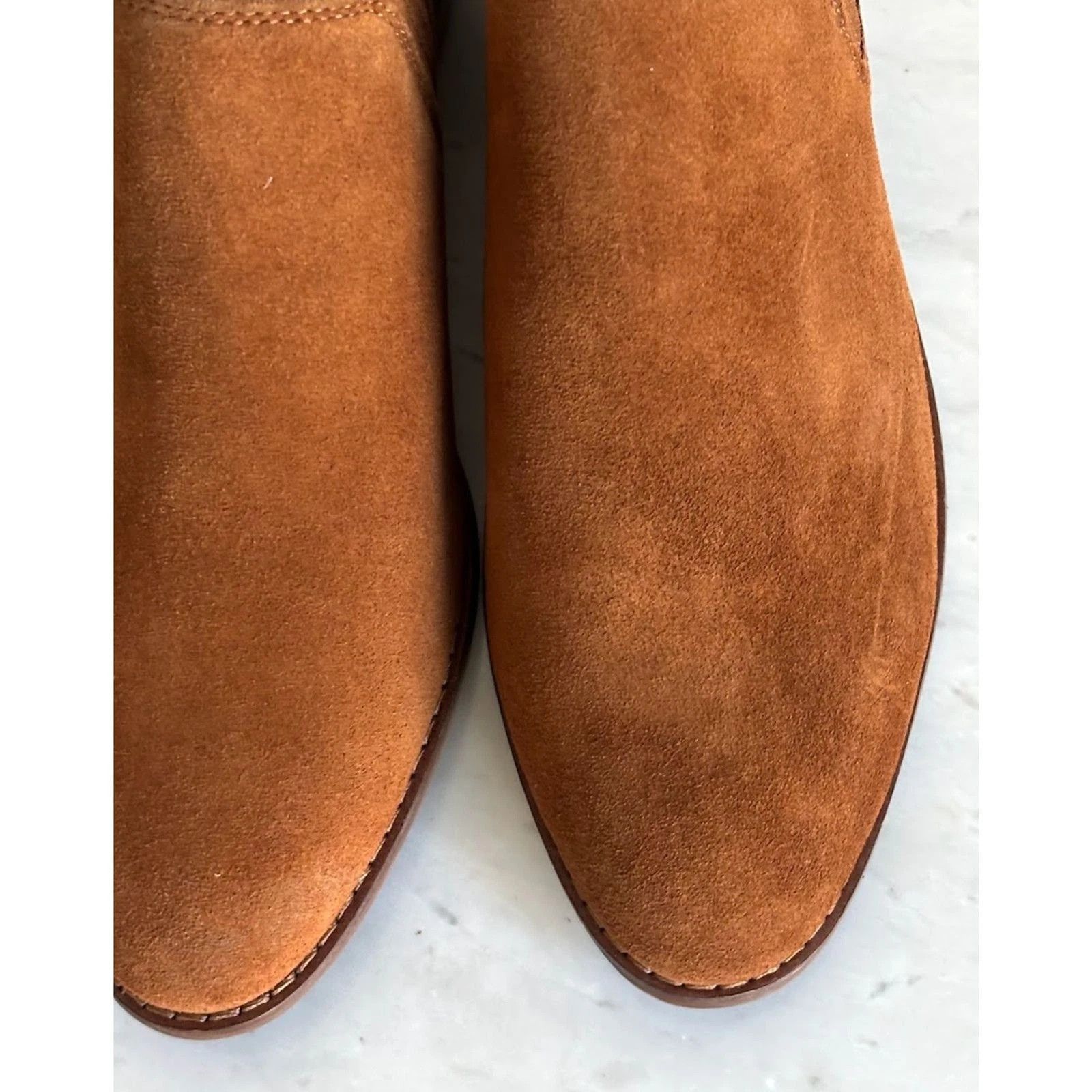 Coach Coach Devin suede ankle booties( tan/saddle) Size US 7.5 / IT 37.5 - 7 Thumbnail