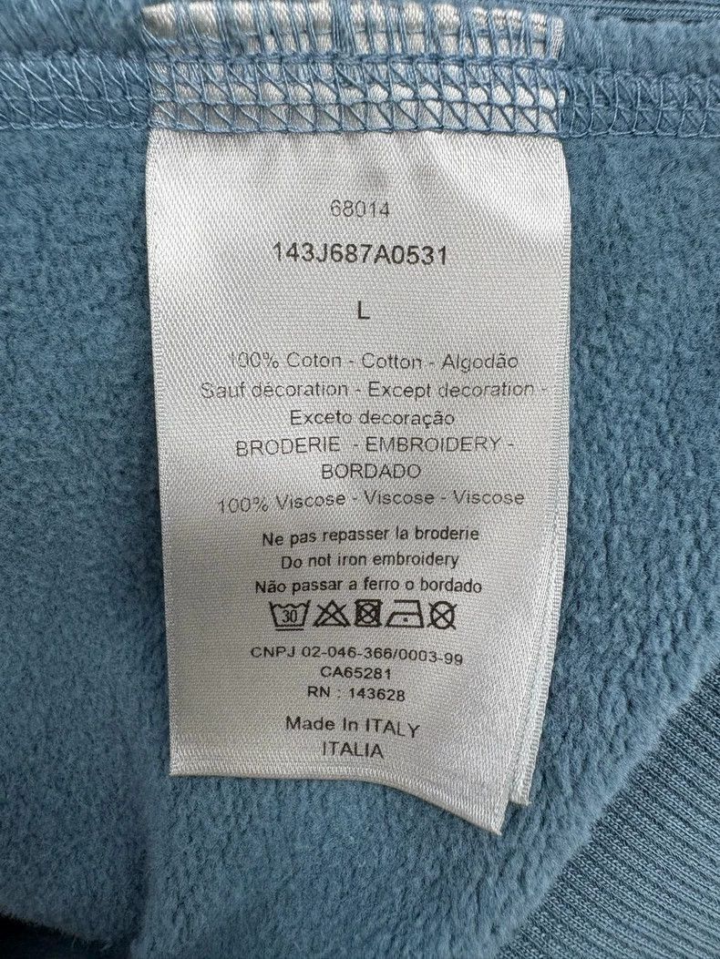 Dior Dior Embroidered Logo Sweatshirt Size L-2505 Size US L / EU 52-54 / 3 - 6 Thumbnail