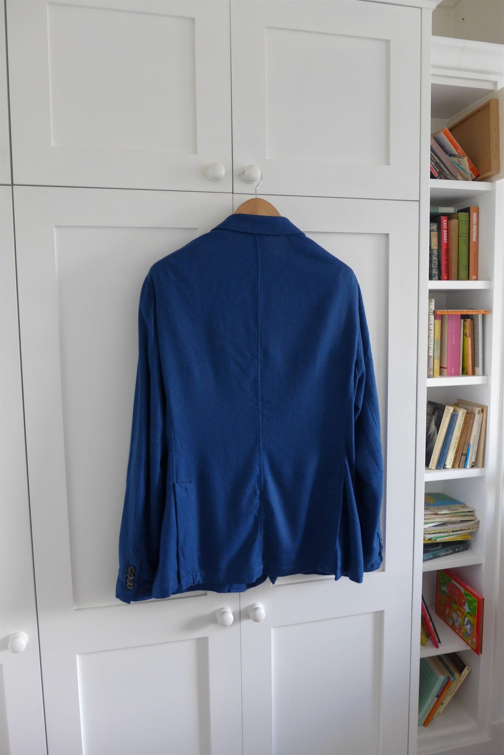 Barena Barena Taca Puno Blazer - Blue Herringbone Alpaca Size US L / EU 52-54 / 3 - 2 Thumbnail