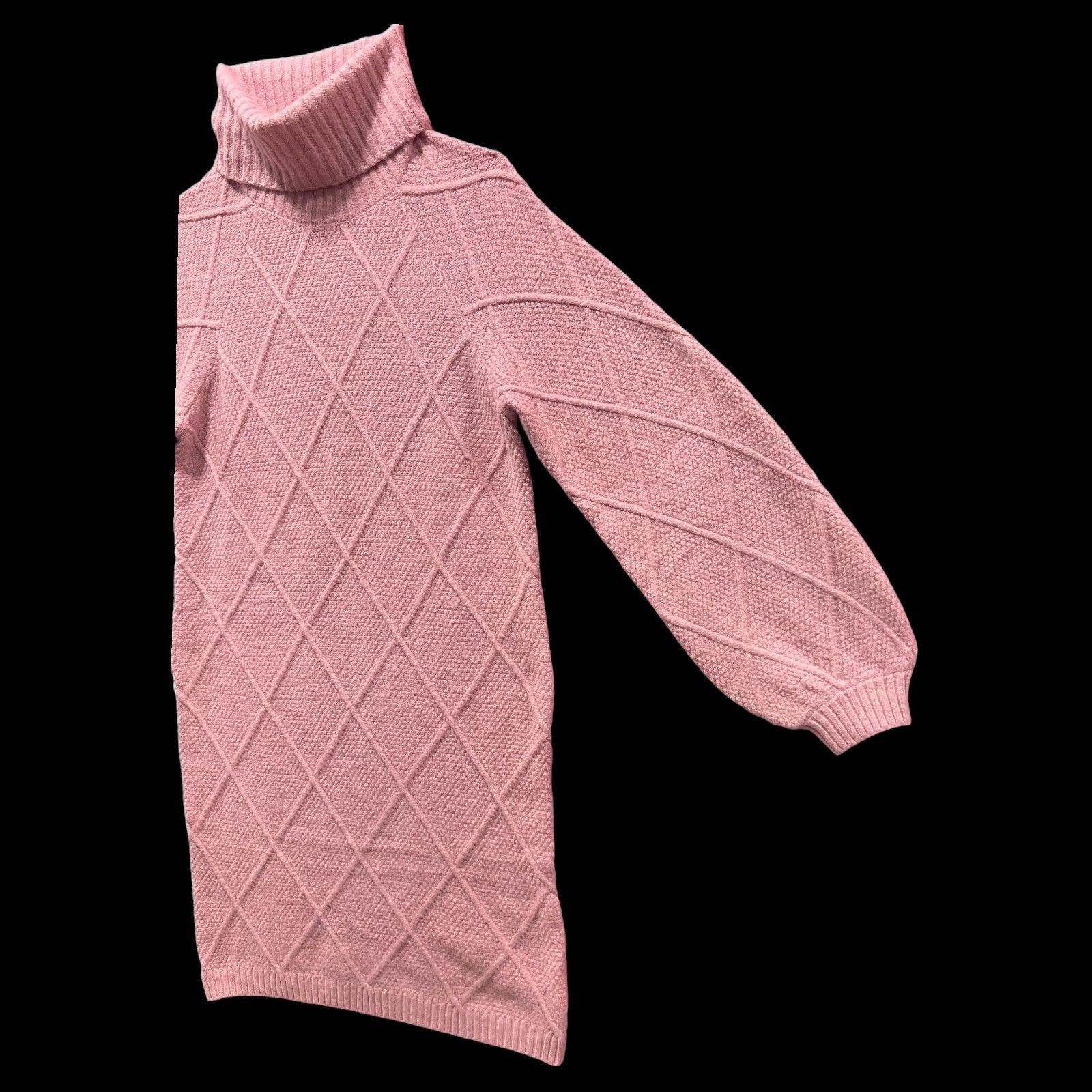 rue21 Rue 21 - Women's Turtleneck Knitted Sweater Dress - Pink - M Size M / US 6-8 / IT 42-44 - 16 Thumbnail