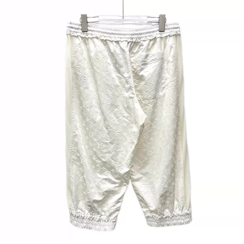 Louis Vuitton Louis Vuitton 23 white logo full-print drawstring slacks p Size 39" - 2 Thumbnail