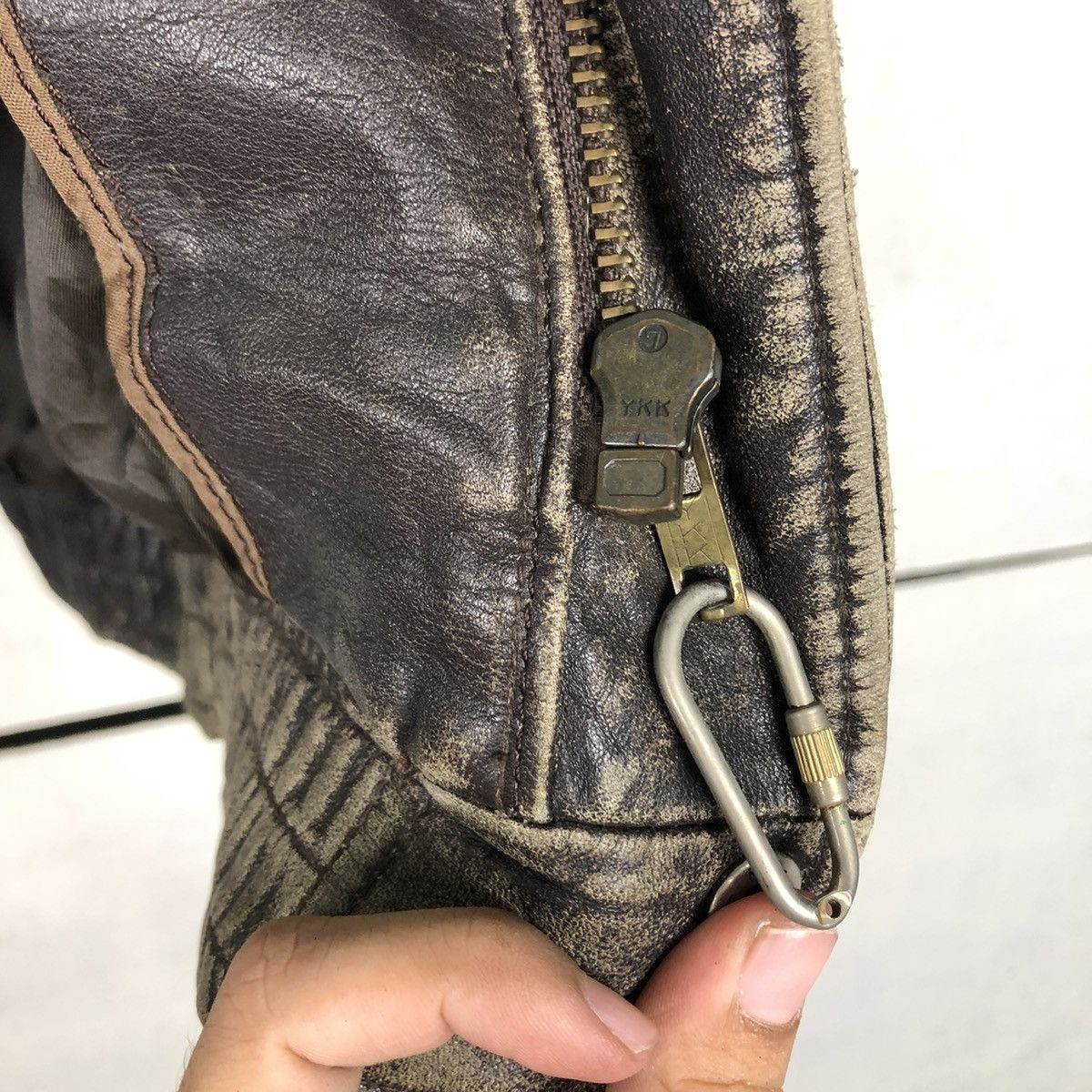 Japanese Brand 🔥VINTAGE BIKER LEATHER JACKET UNKNOWN BRAND ISSEY MIYAKE Size US M / EU 48-50 / 2 - 20 Thumbnail