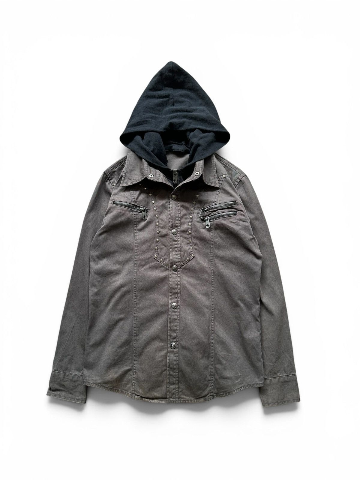 BERNINGS SHO 00's BATSU STUDIO studded zipper shirt Size US M / EU 48-50 / 2 - 2 Thumbnail