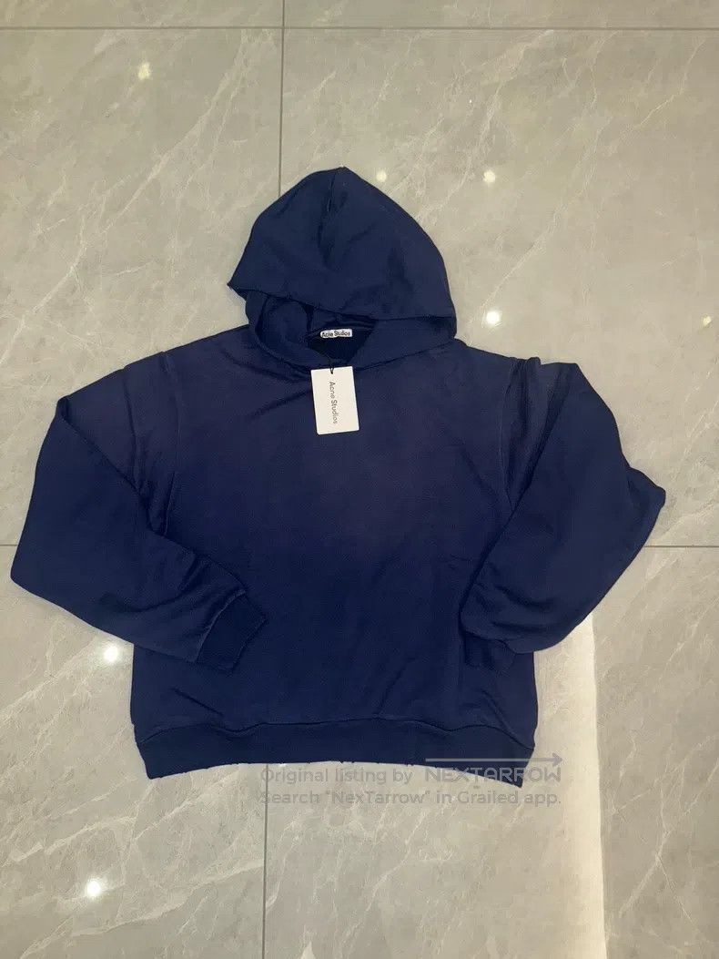 Acne Studios Acne Studios A dark blue hooded sweatshirt Size US L / EU 52-54 / 3 - 2 Thumbnail