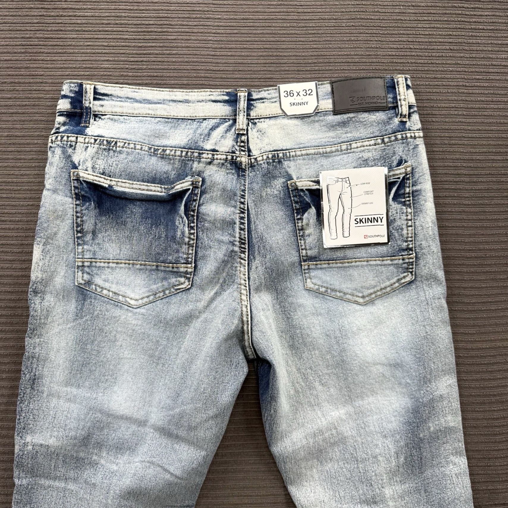 Southpole Southpole Jeans Men 36 Skinny Distressed Stretch Cotton Multicolor 90s Grunge Hip Hop Inseam 32 Mens Size US 36 / EU 52 - 6 Thumbnail