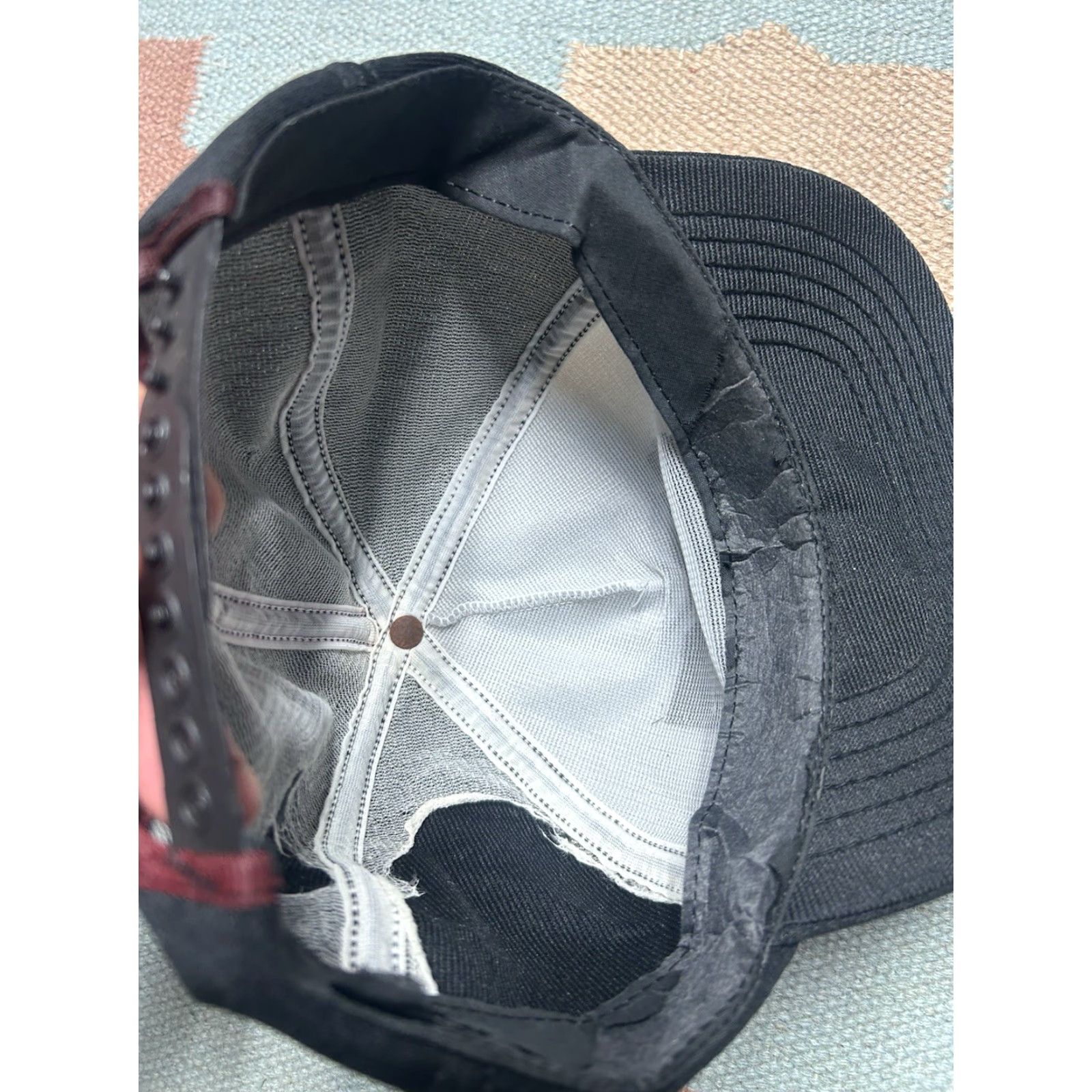 Vintage VINTAGE SnapBack hat cap B&K locomotive service gray black USA made Men Adjustable Black Size ONE SIZE - 6 Thumbnail