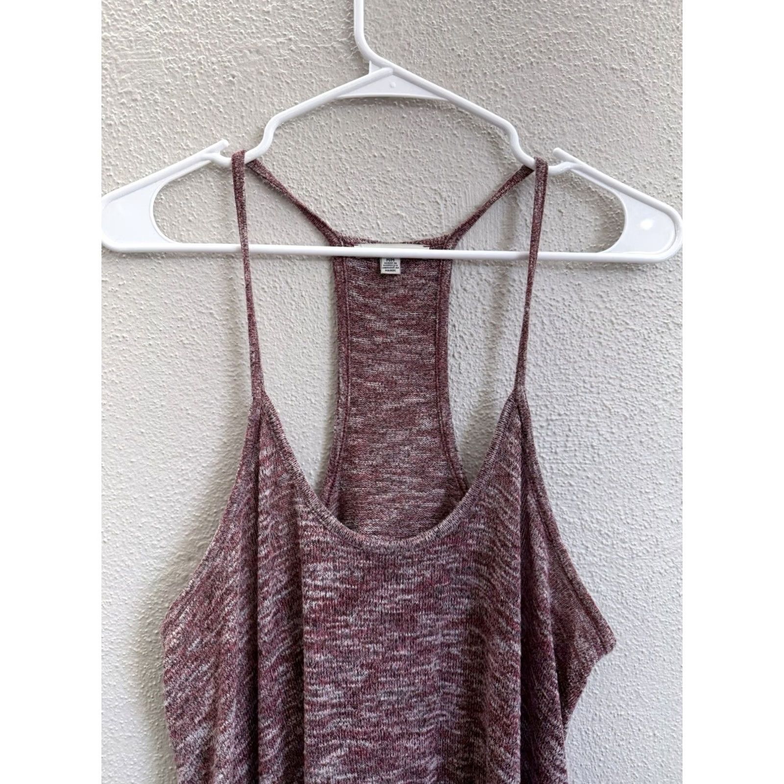 American Eagle Outfitters American Eagle Womens Pink Knit Racerback Spaghetti Strap M Size Size M / US 6-8 / IT 42-44 - 2 Thumbnail
