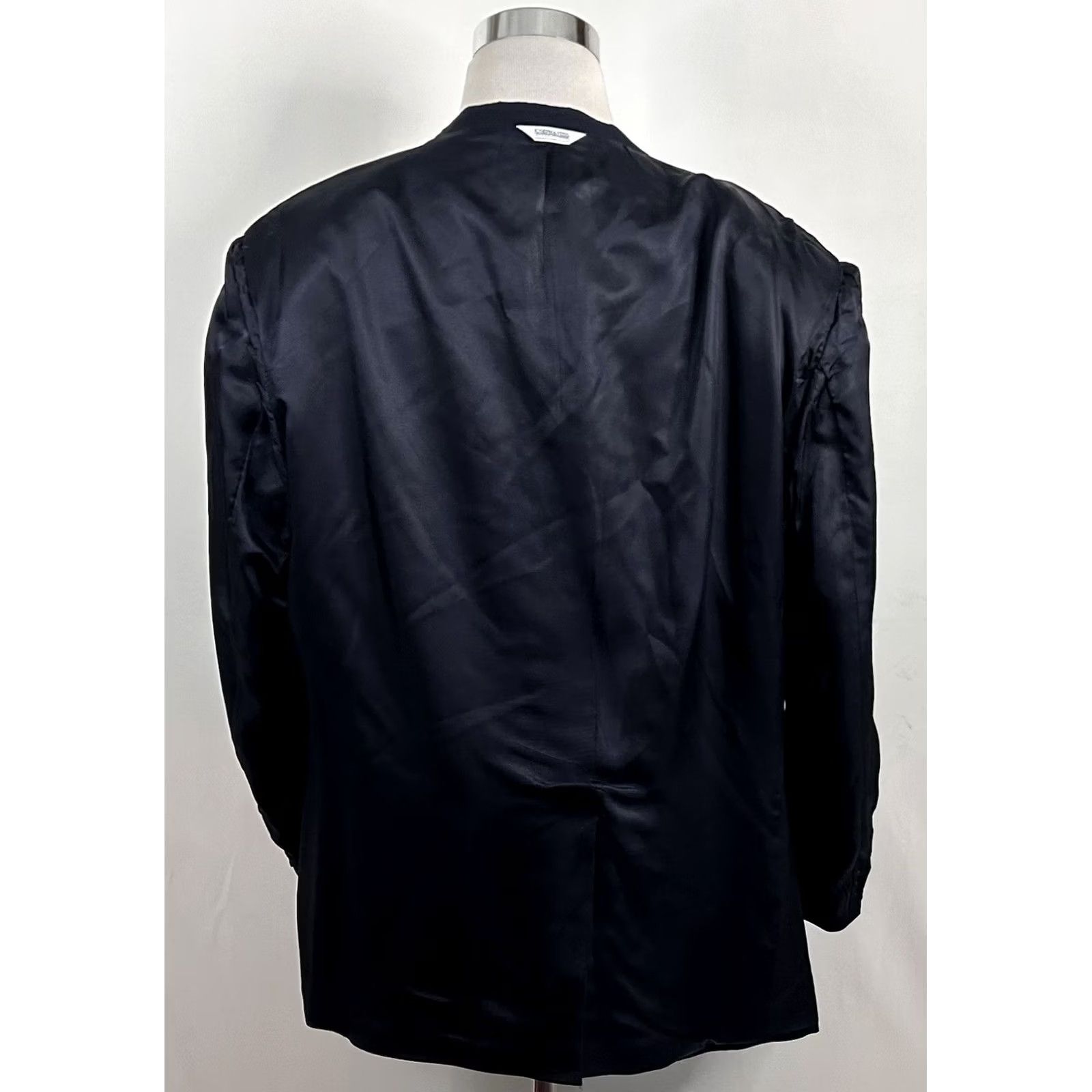 Joseph Joseph & Feiss 52R Sport Coat 100% Worsted Wool Navy Blue Two-Button Vented Jacket Mens Size 52 Regular Notch Lapel Slim? Wait not. Size US XS / EU 42 / 0 - 8 Thumbnail